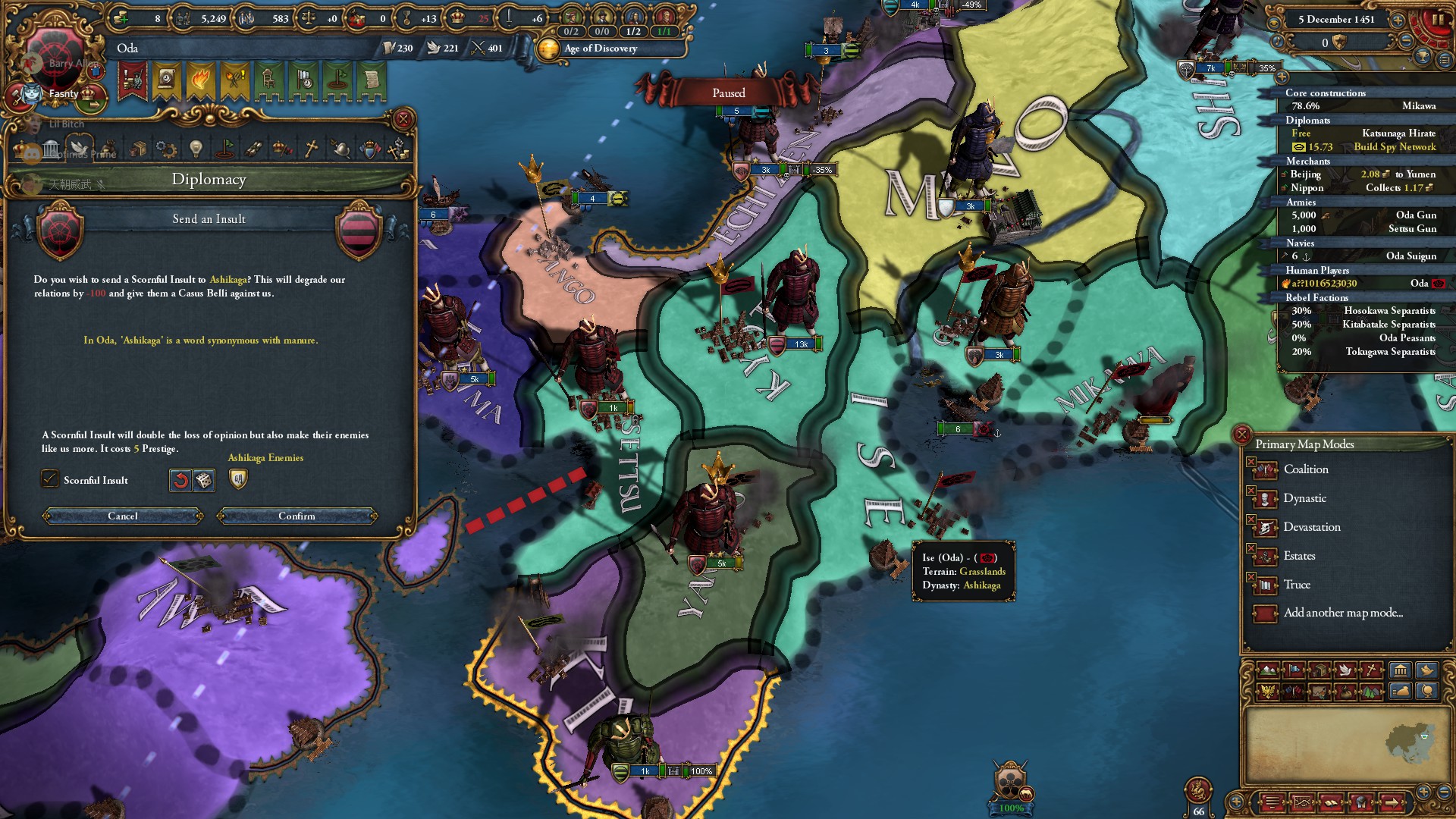 Uhm, should we really say this, m'Daimyo ? r/eu4