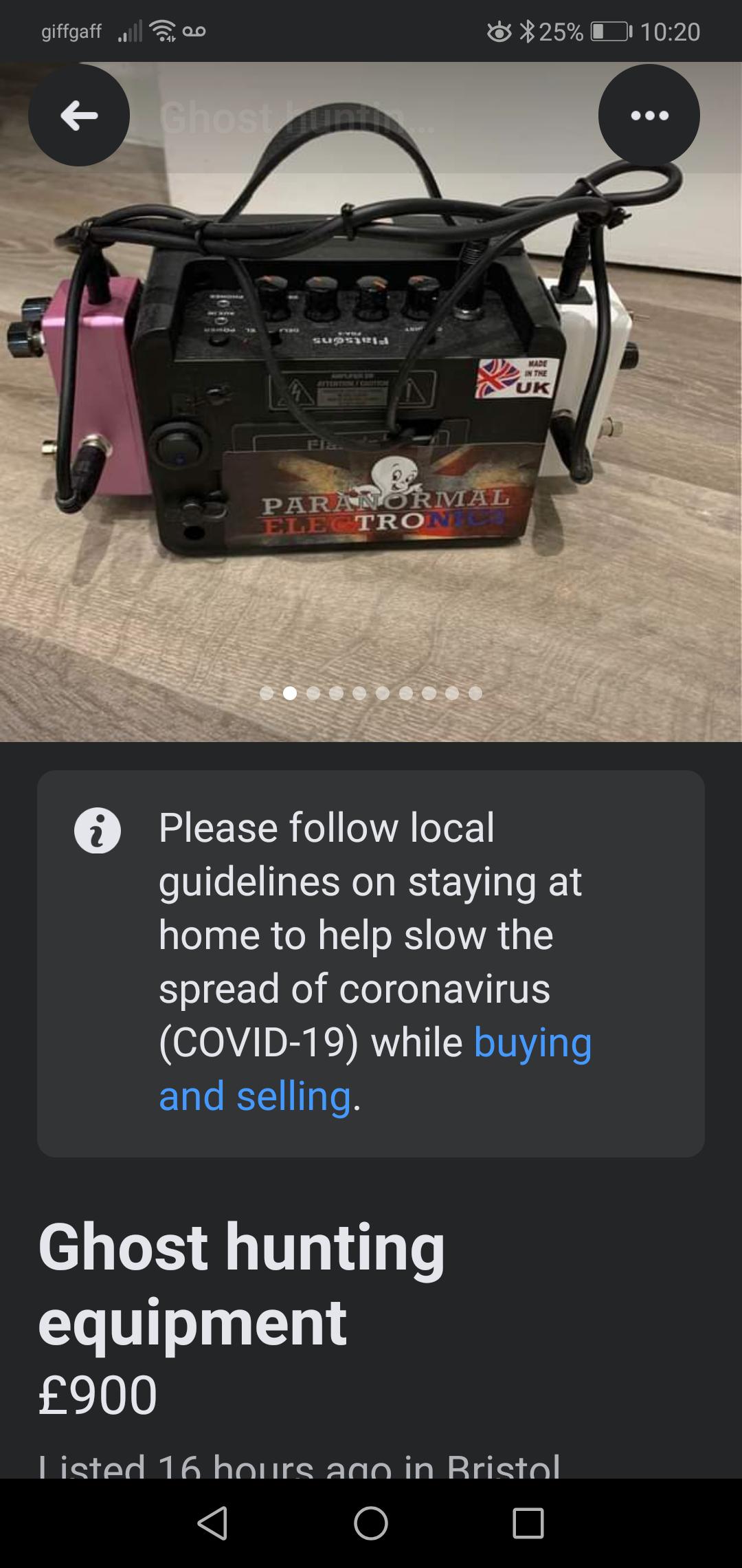 Found on Facebook marketplace BS3 connect. I'm tempted! r/bristol