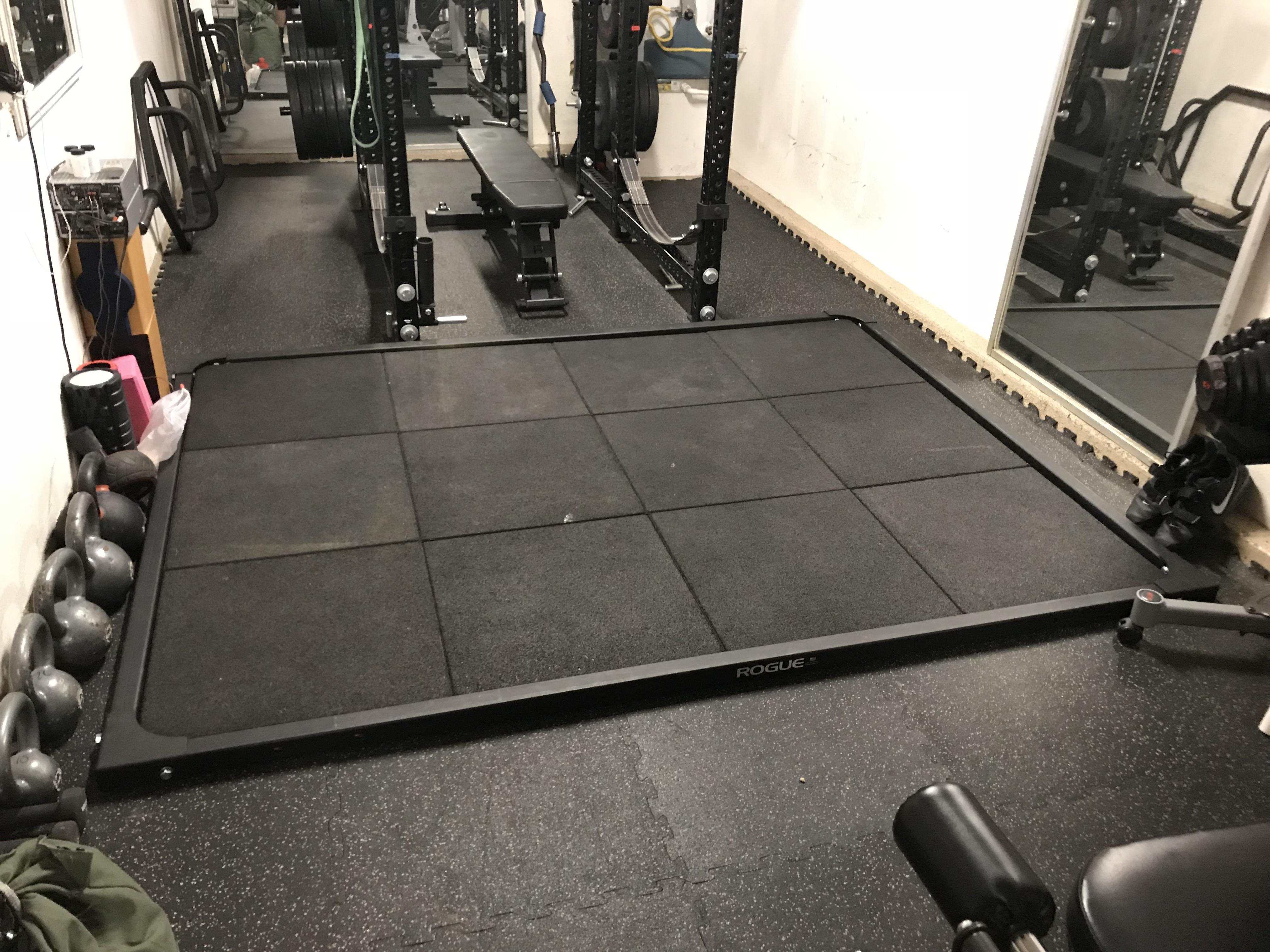 Newest addition to the garage gym, Rogue OL1 Olympic Lifting Platform