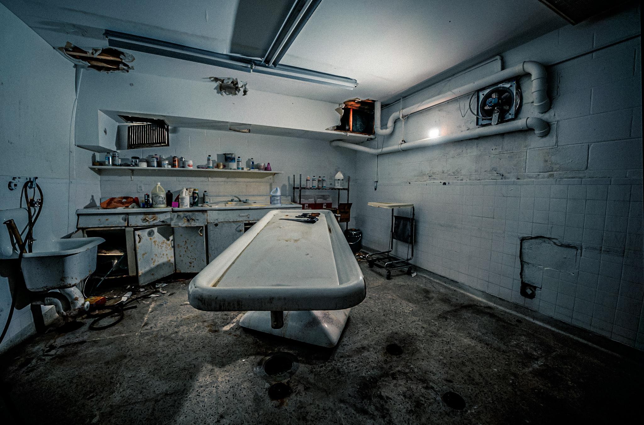 Abandoned funeral home where tons of cremated remains had been left