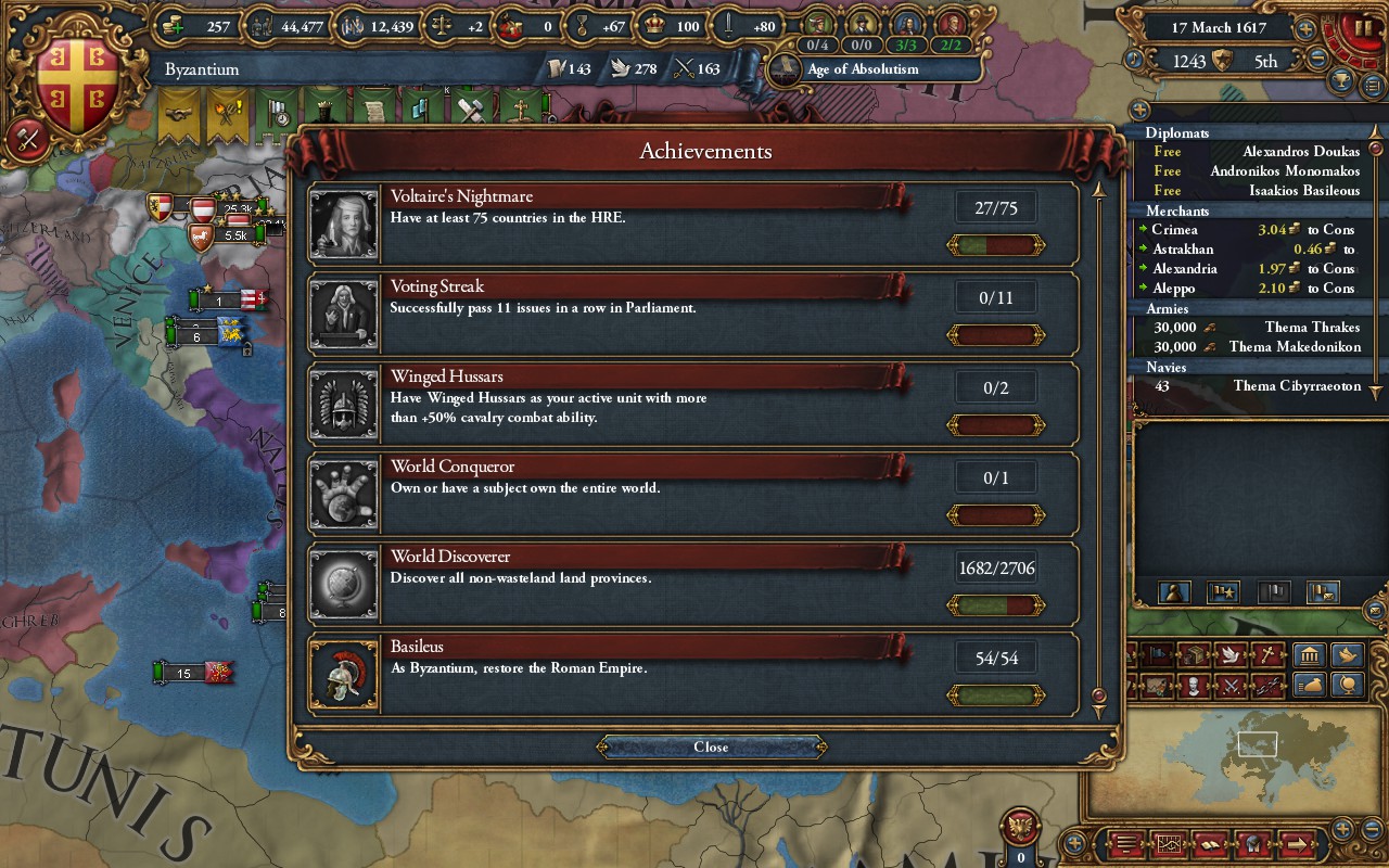 Finally got Basileus! r/eu4