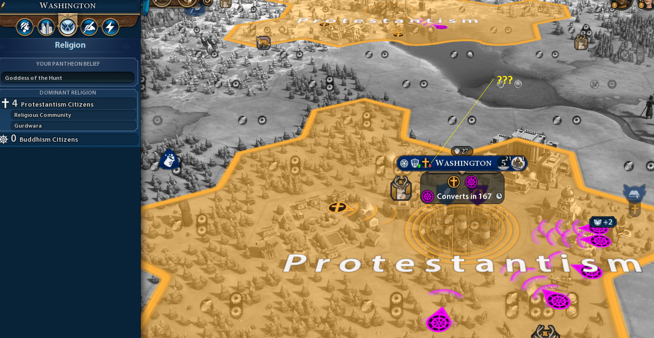 Religion question about interface. What does this red arrow mean ? In