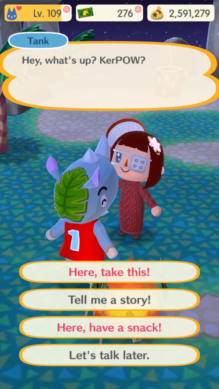 I never realized Tank had a leaf on his head. r/AnimalCrossing