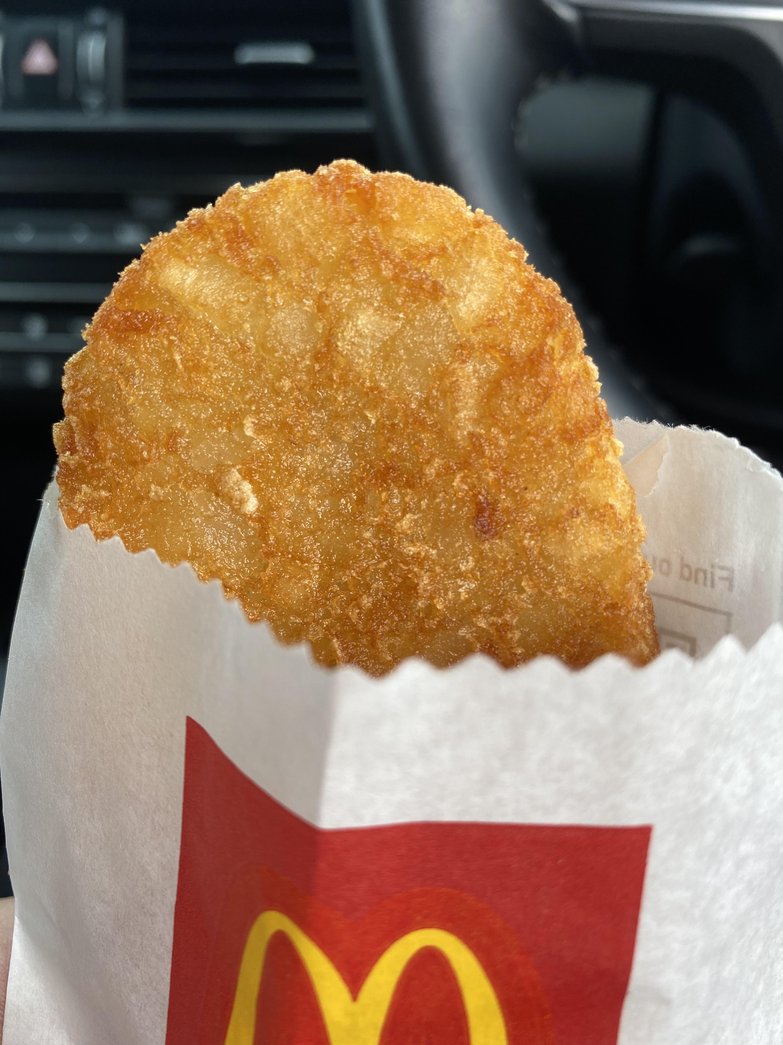 McDonalds hash brown on a Friday morning. The other thousand calories