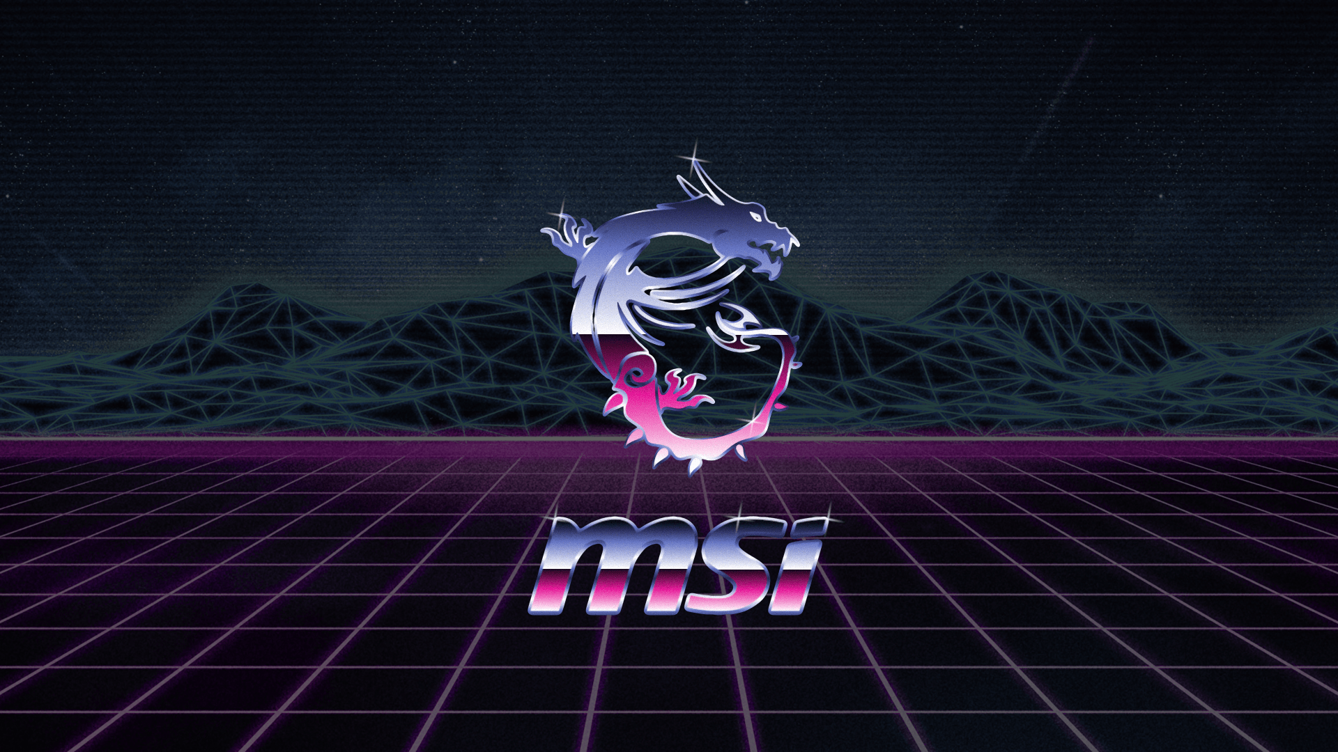 MSI Wallpaper I made (1920x1080) r/outrun