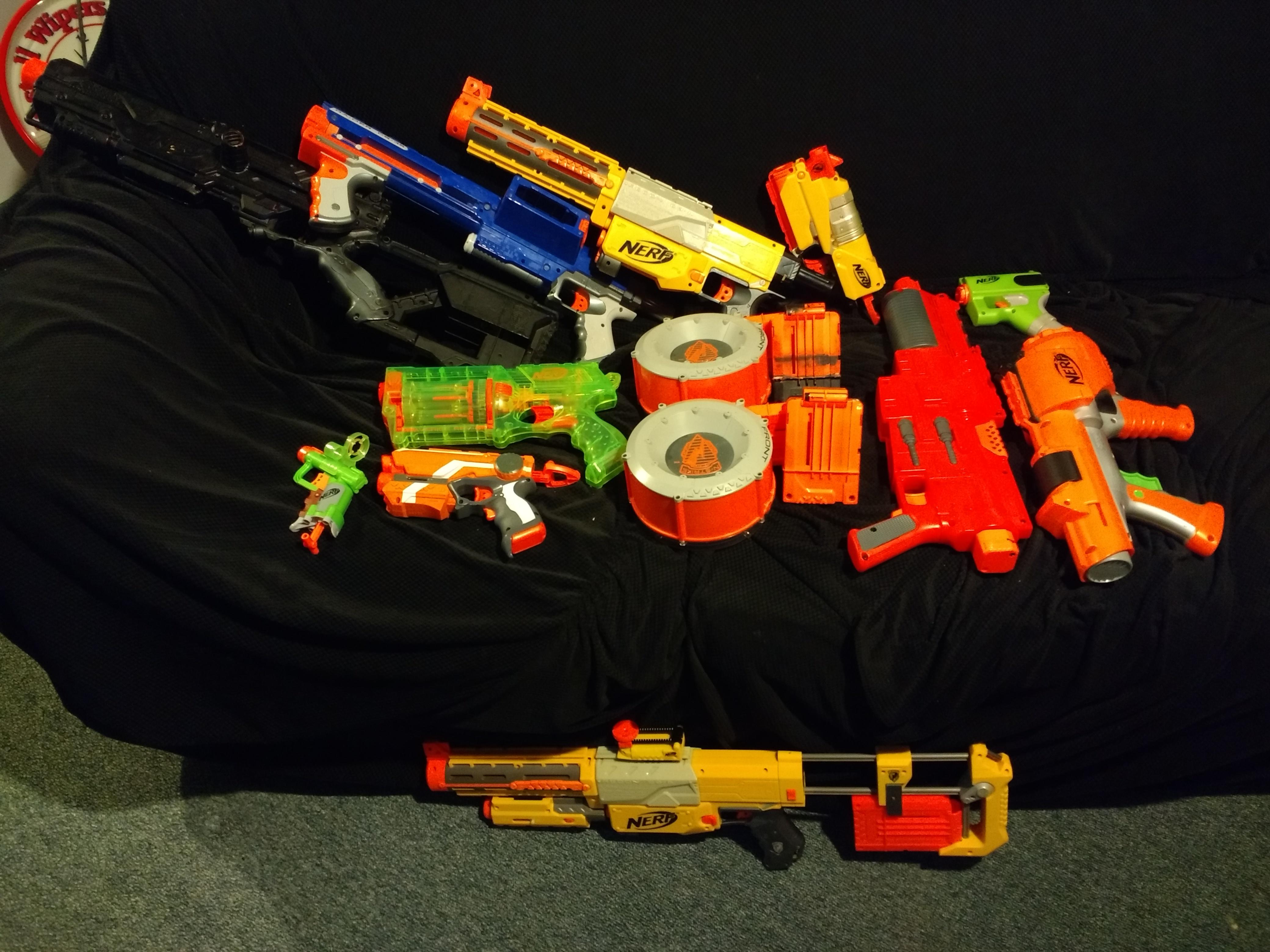 45 haul, plus a finally reassembled prerecall Recon r/Nerf