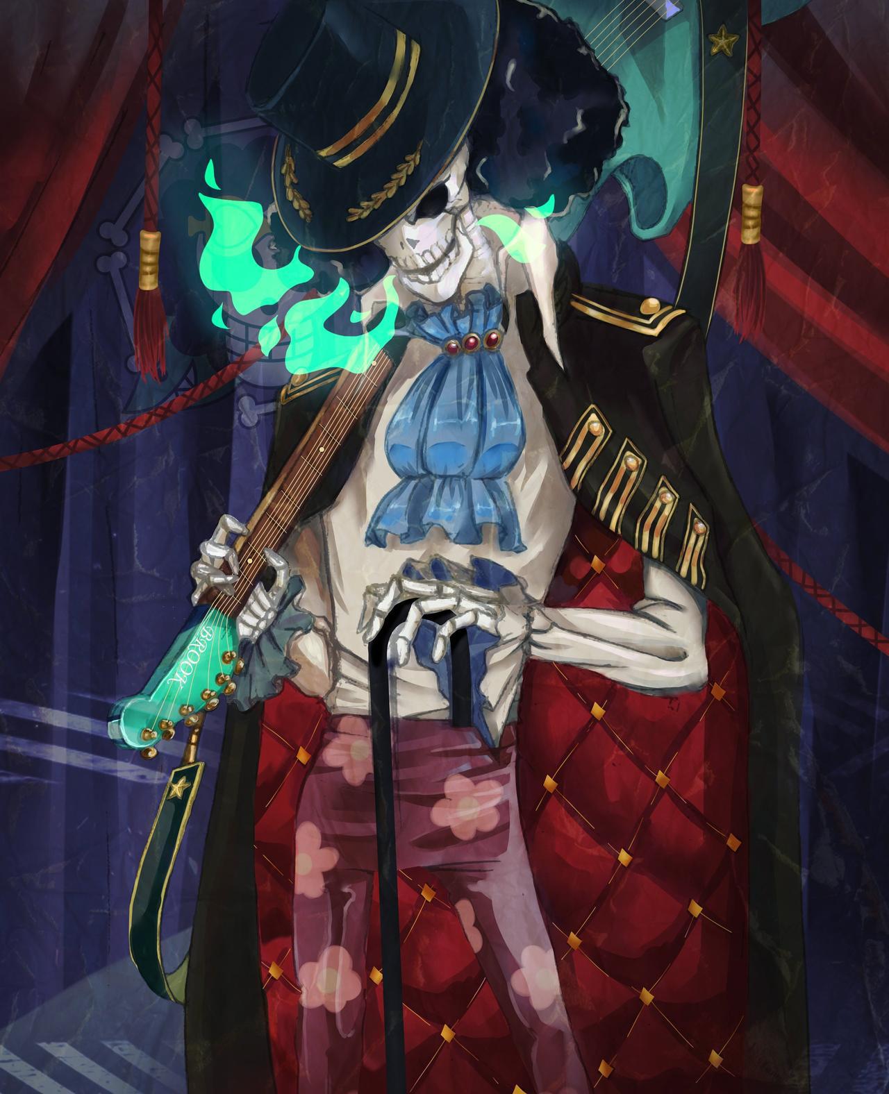 [Art] Brook (One Piece) reference in the comments below r/manga