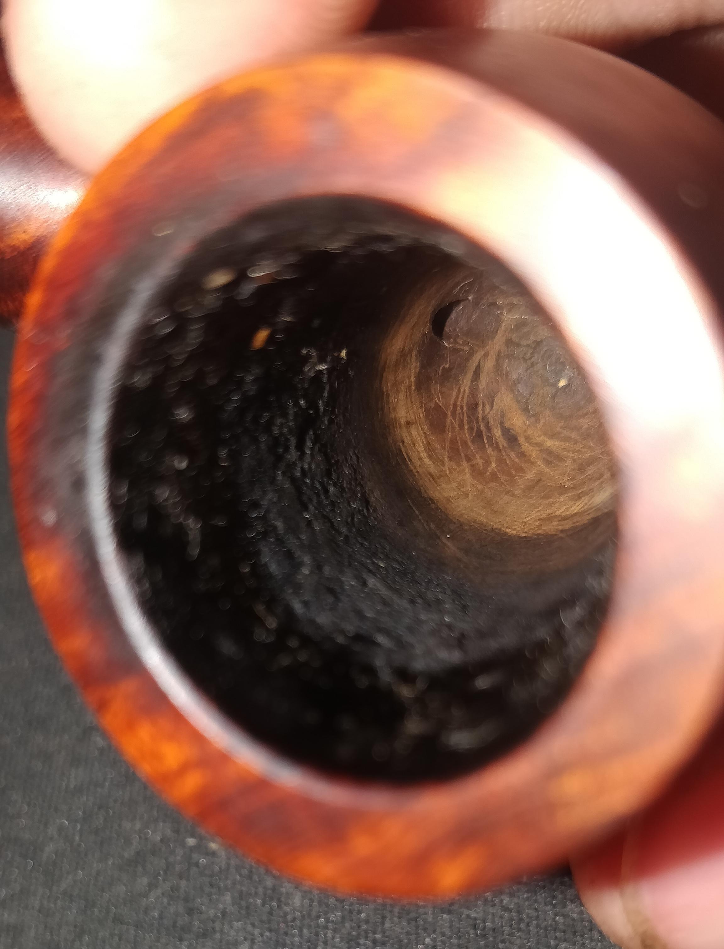 I just bought a pipe which looks like it has a good layer of cake, but