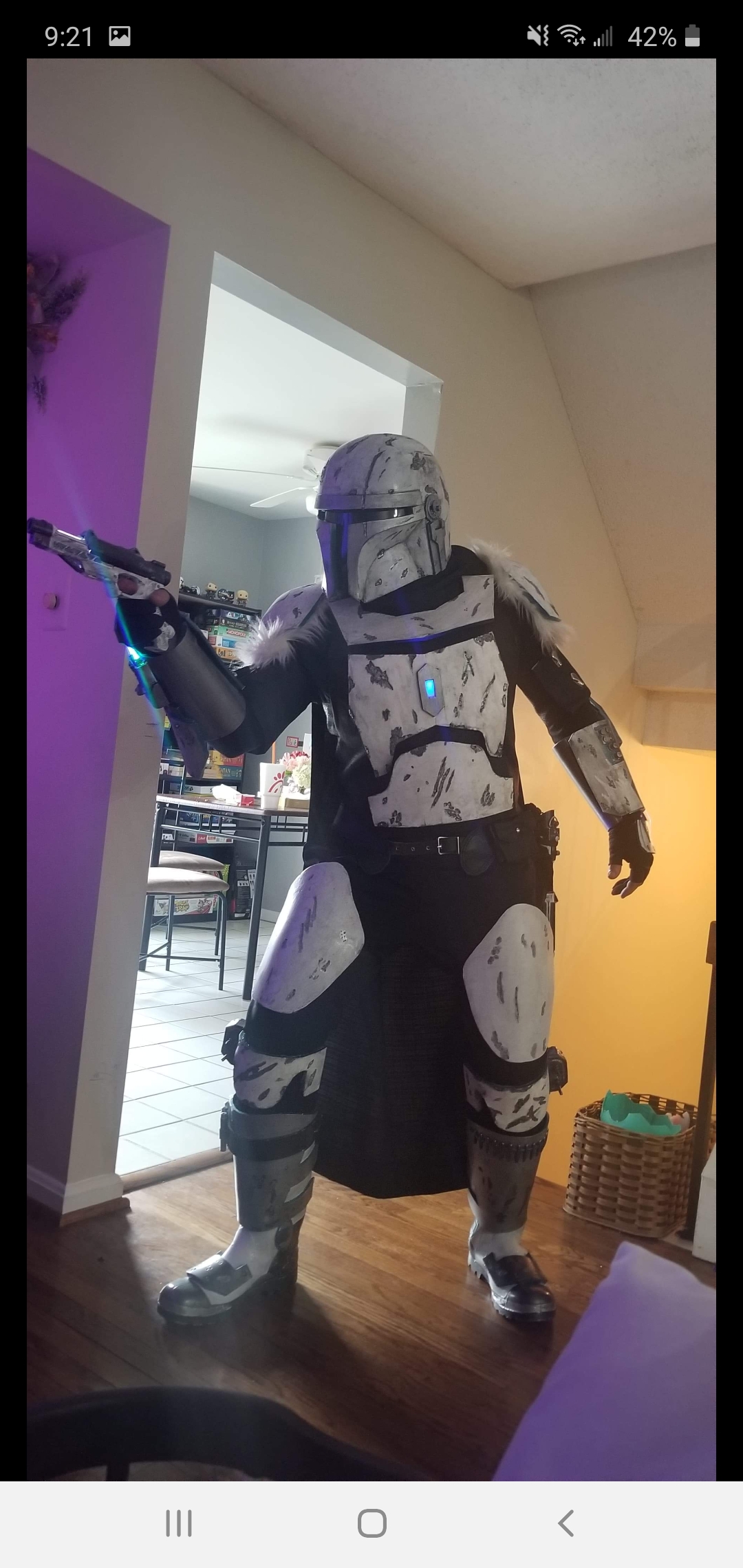 First attempt at a suit. EVA foam. Mandalorian