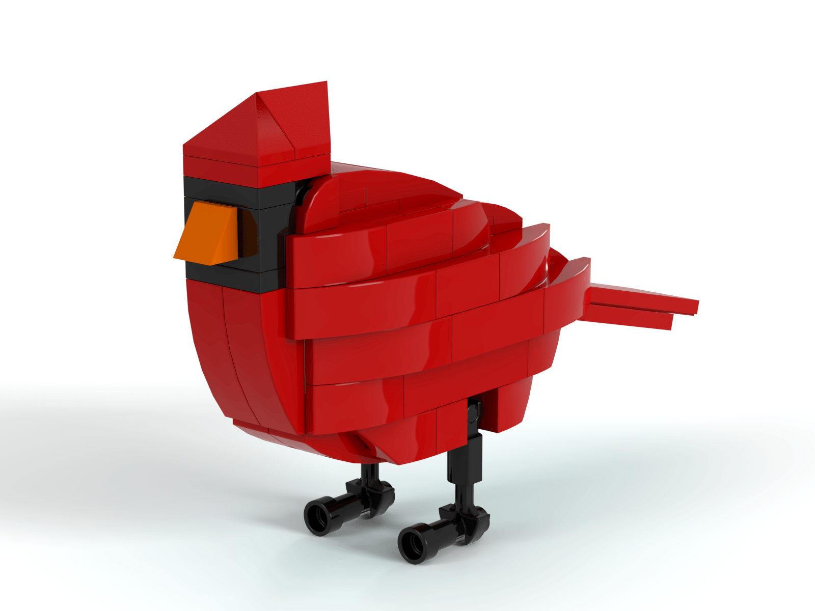 Northern cardinal (C. cardinalis) lego