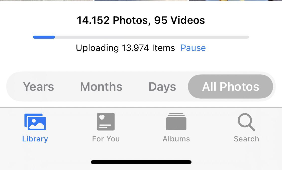 My photos are stuck on uploading like this. As a result, my icloud