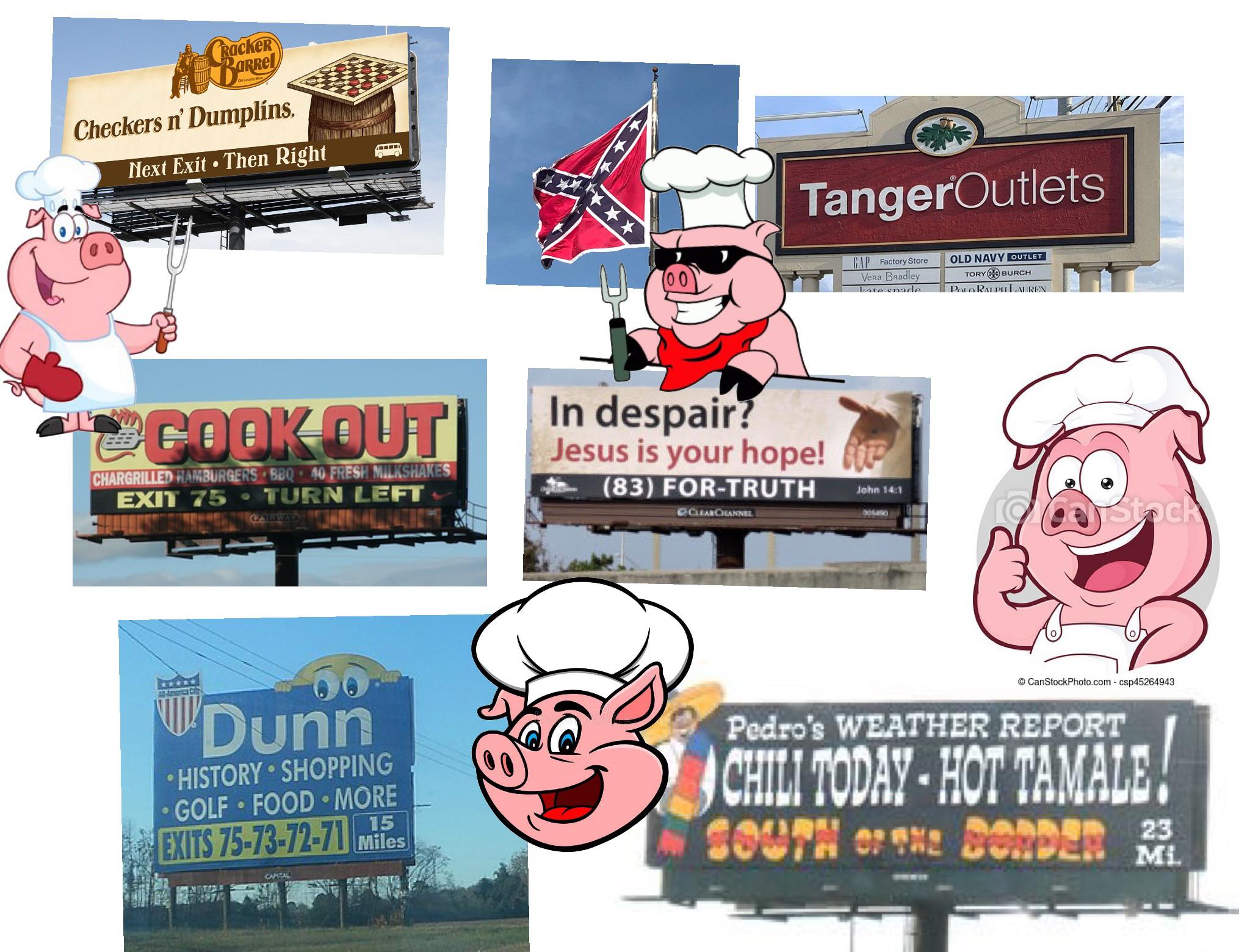 Passing through rural North Carolina on the interstate starter pack r