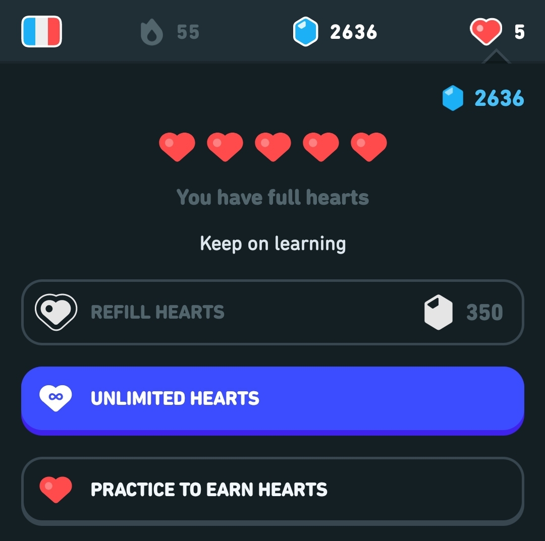 What happens if I have unlimited hearts on? Do I get charged? Does