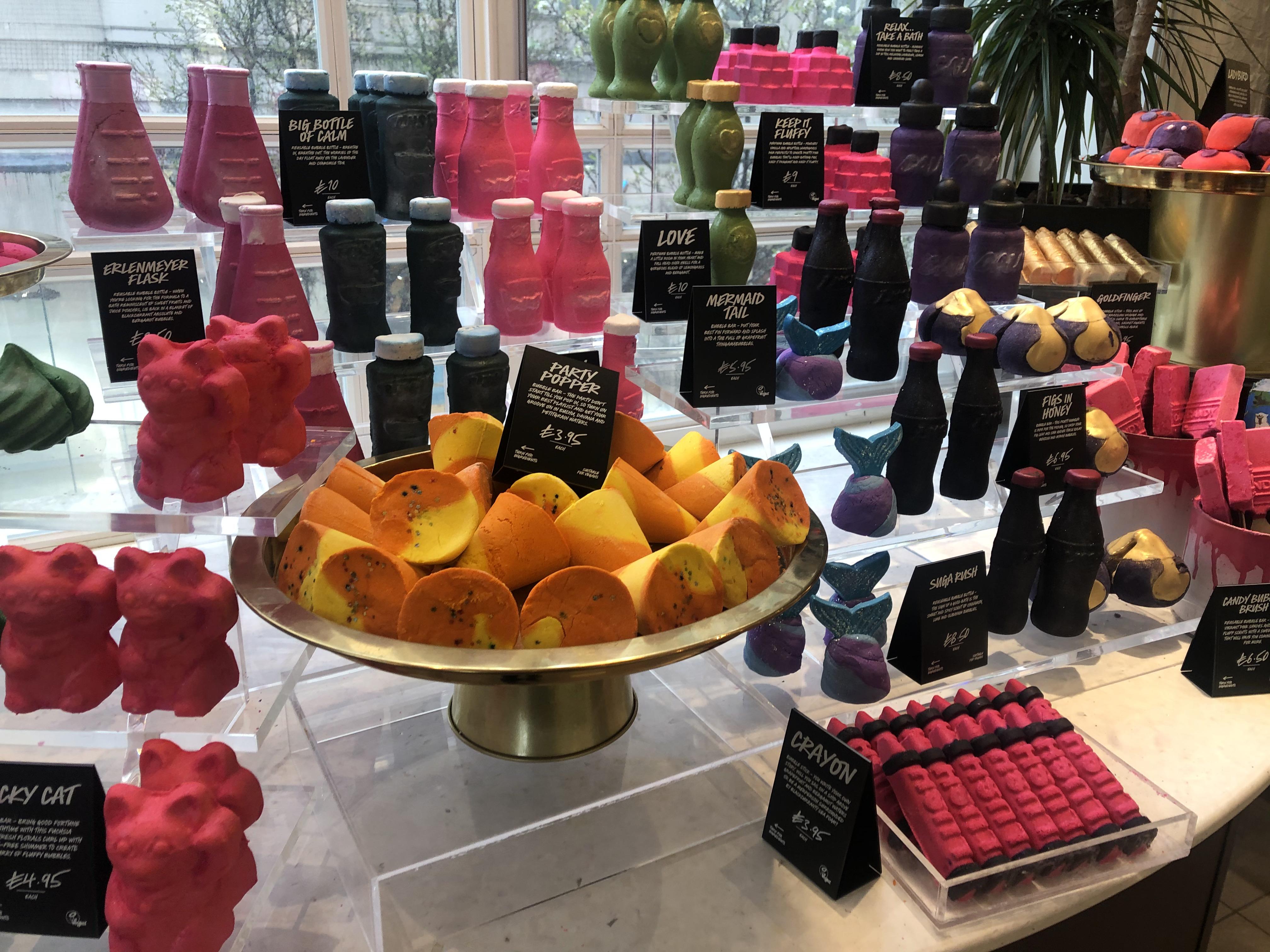 Selection of new bubble bars in the Liverpool store r/LushCosmetics