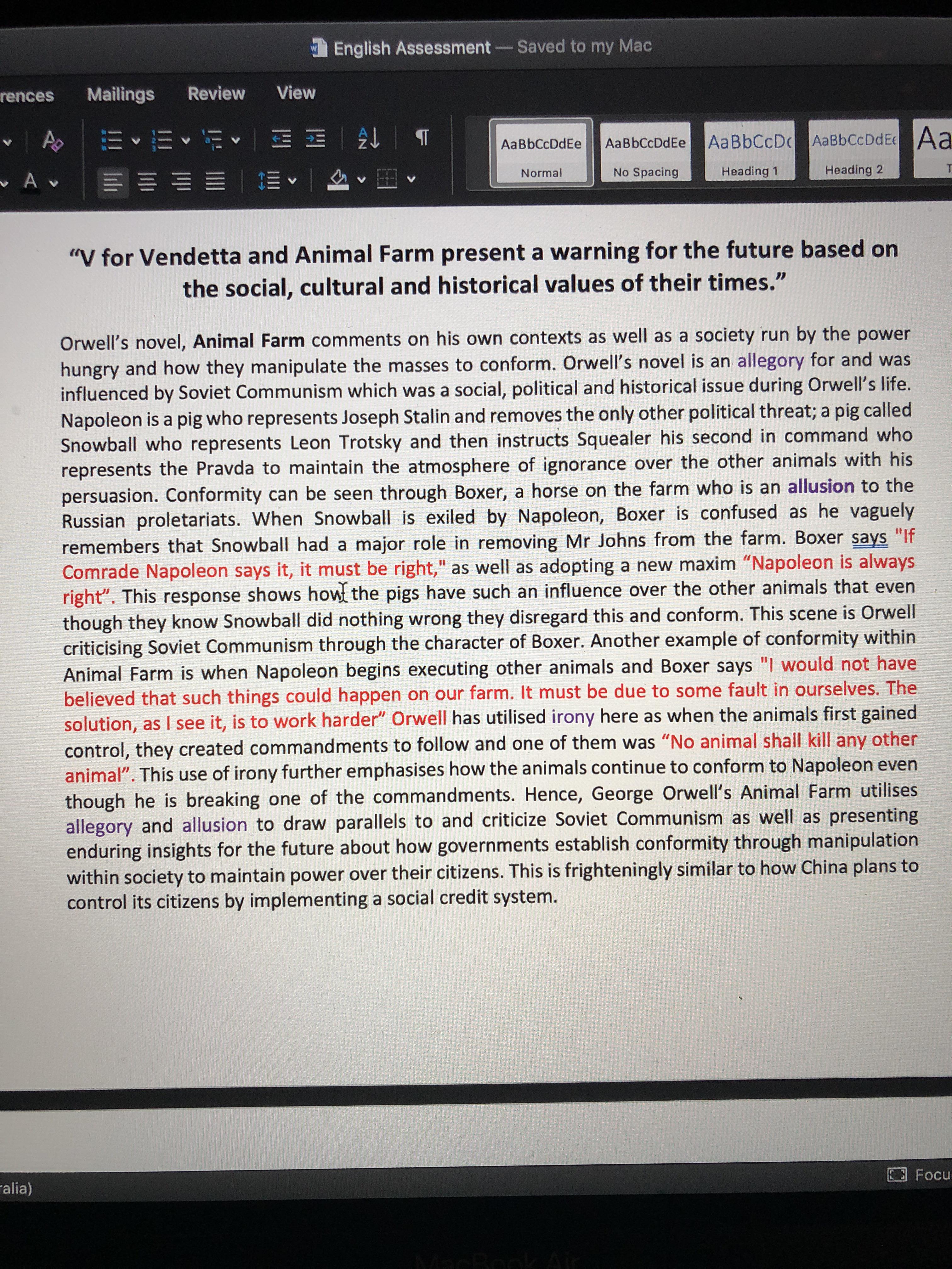 [Grade 11 English] please Help me reduce my essay I have too much words