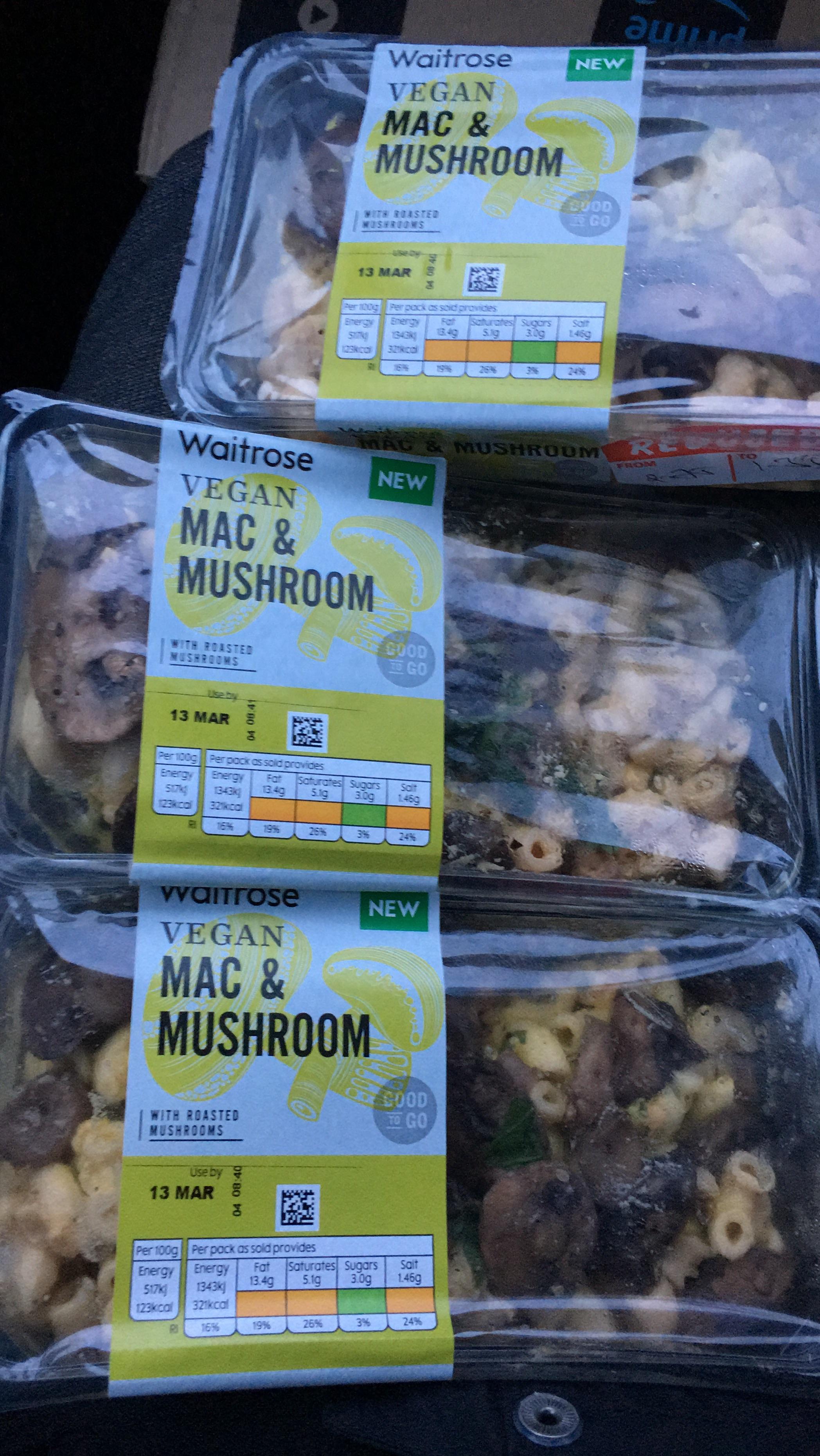 Waitrose are bossing it! Vegan Mac and Cheese with mushroom r/veganuk