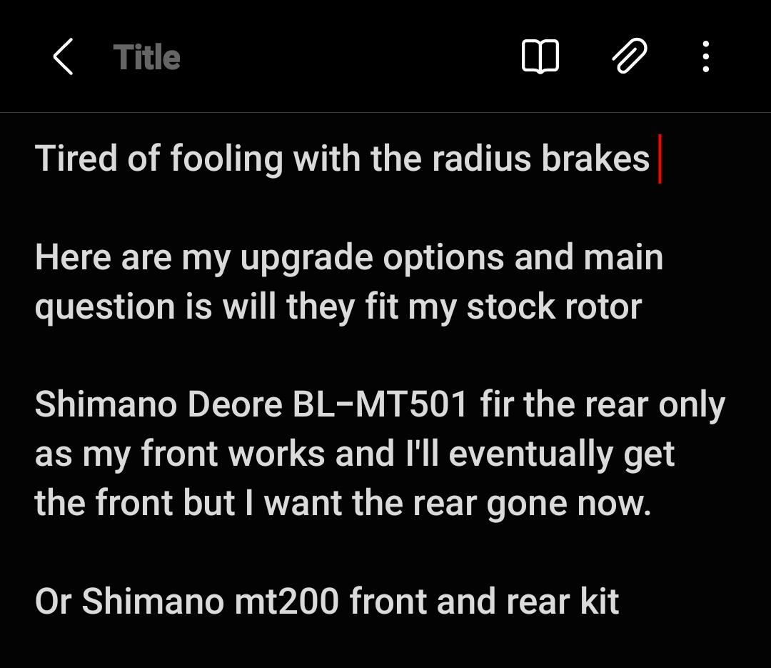 brake swap TrekBikes