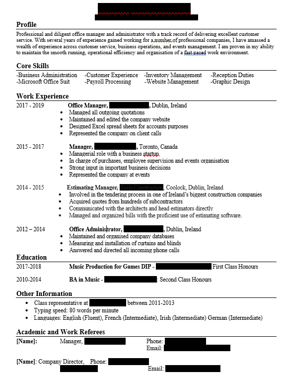 Can Anyone Critique This Resume? resumes