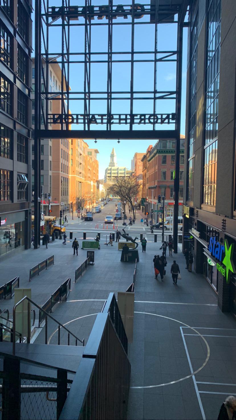 The new entry way into the TD Garden is beautiful boston