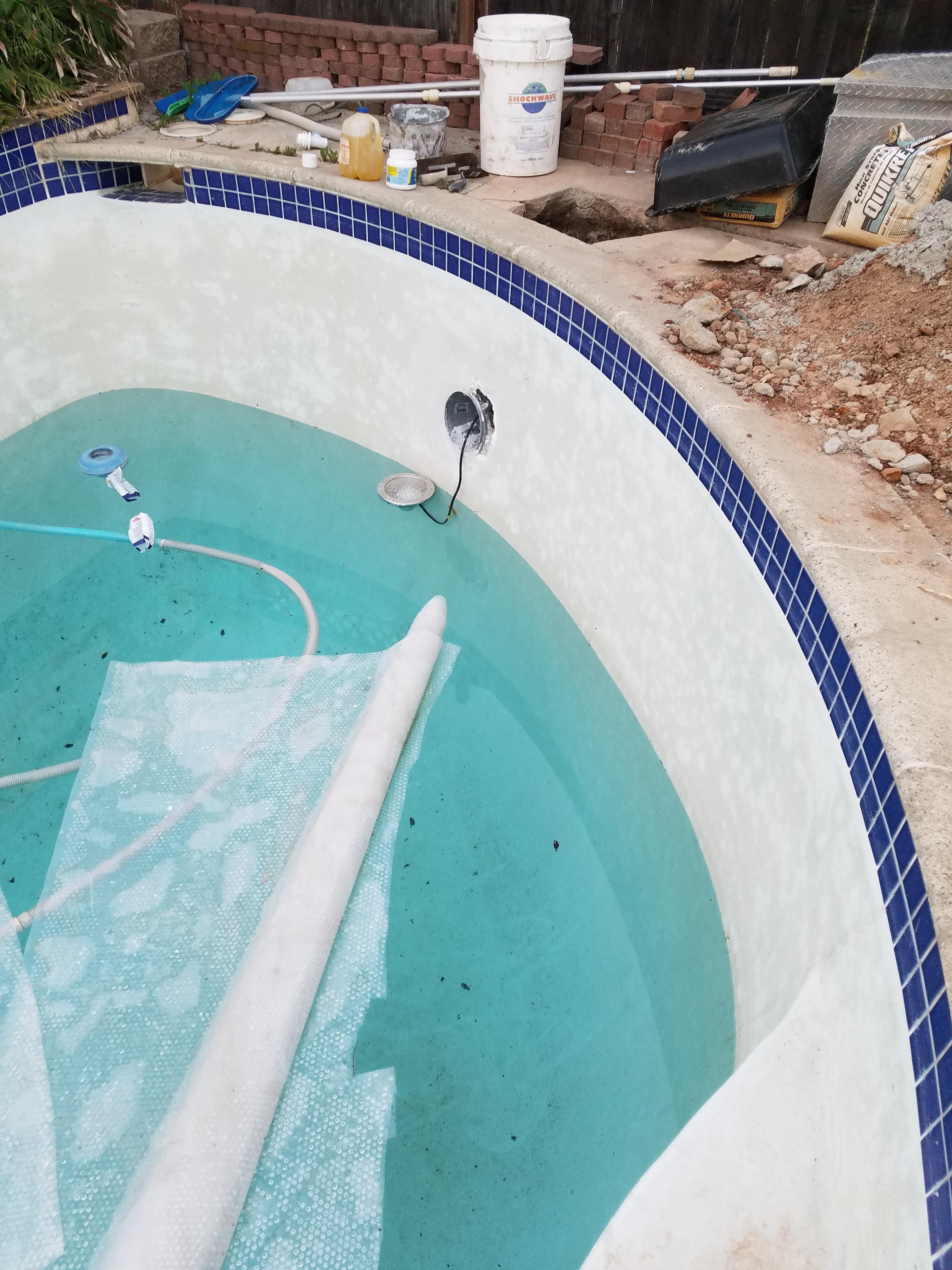 The never ending pool light repair project... swimmingpools