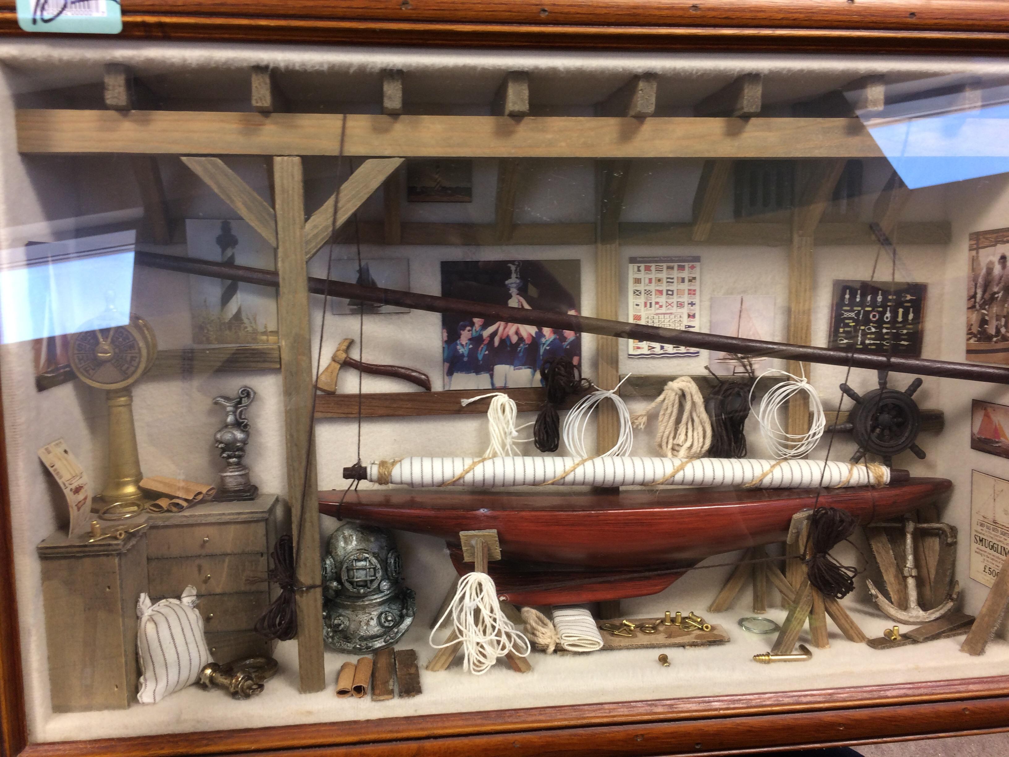 Nautical Shadowbox. 10 at Goodwill. r/ThriftStoreHauls
