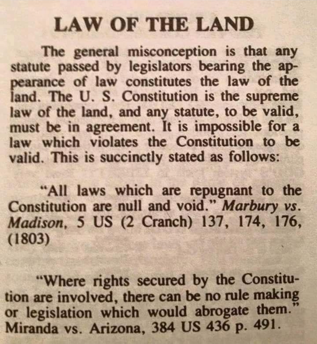 Law of the land r/law