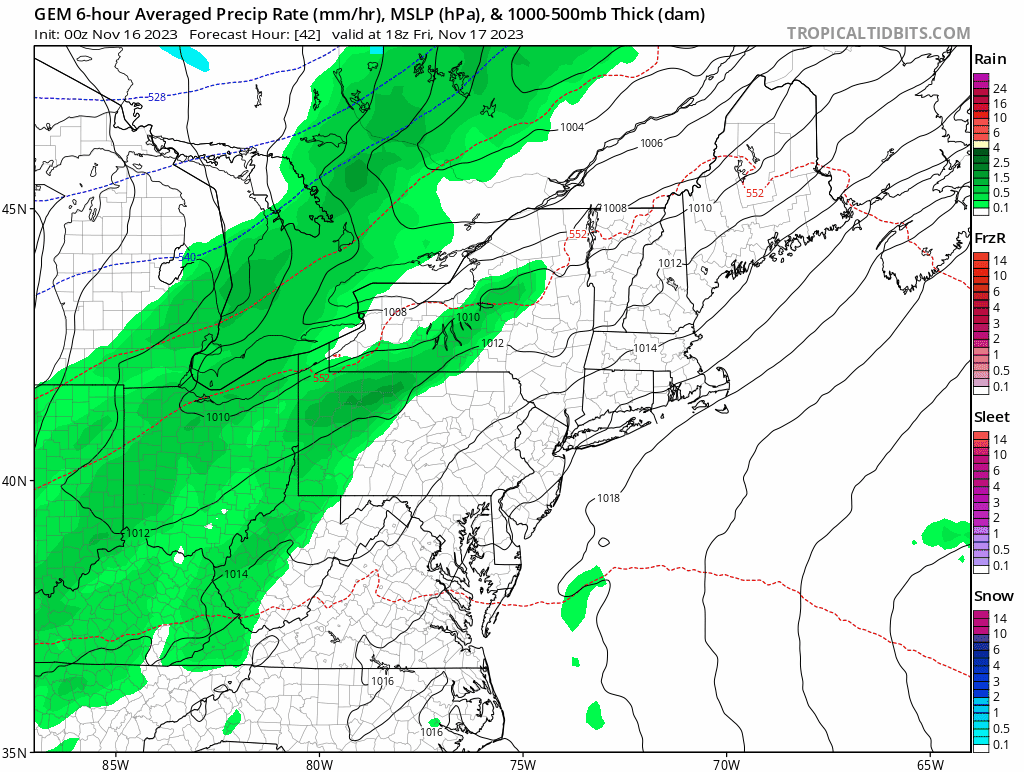 A few days of warmer than average temps ahead, with a cold front to