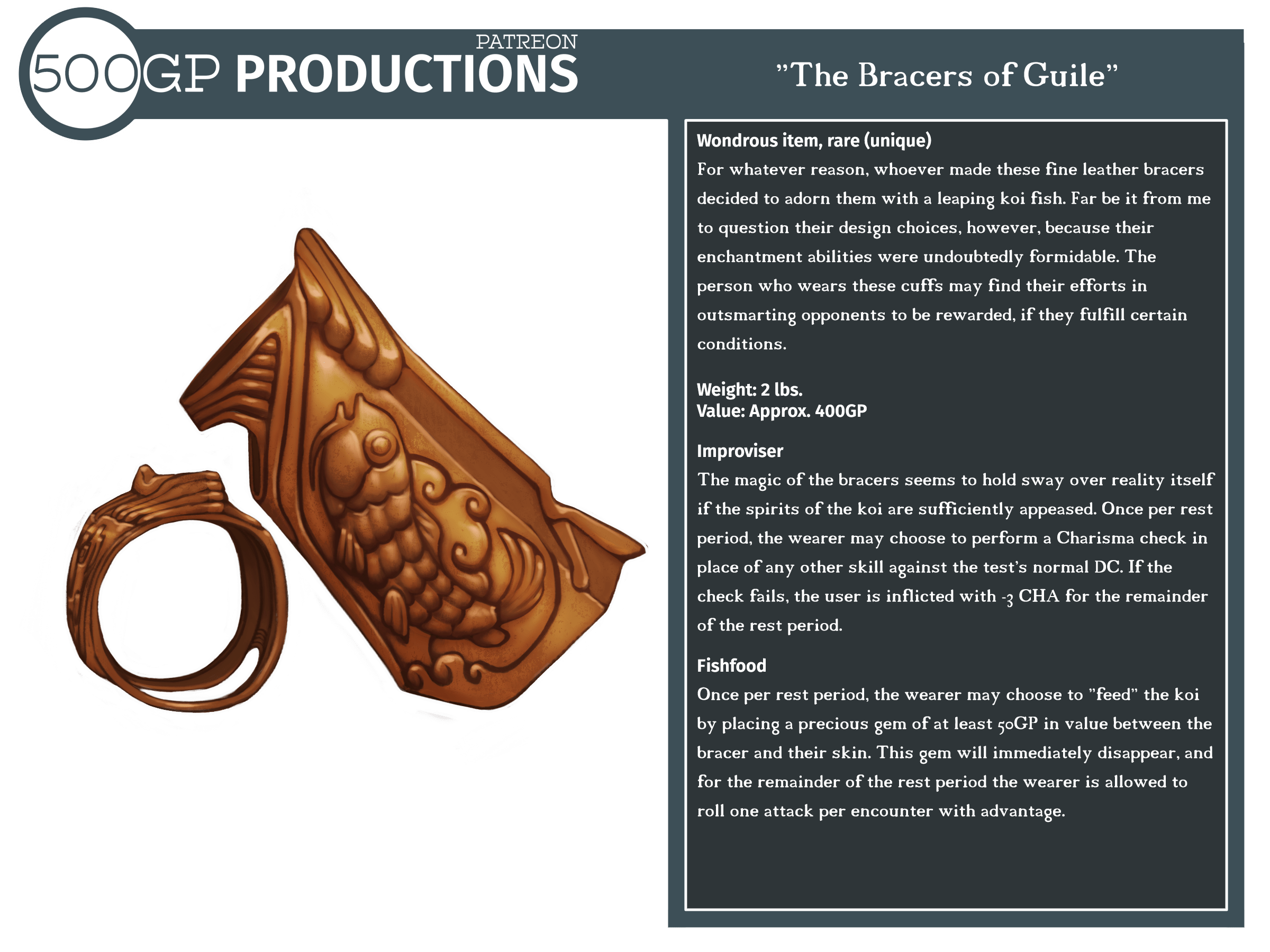 [OC] [ART] The Bracers of Guile r/DnD