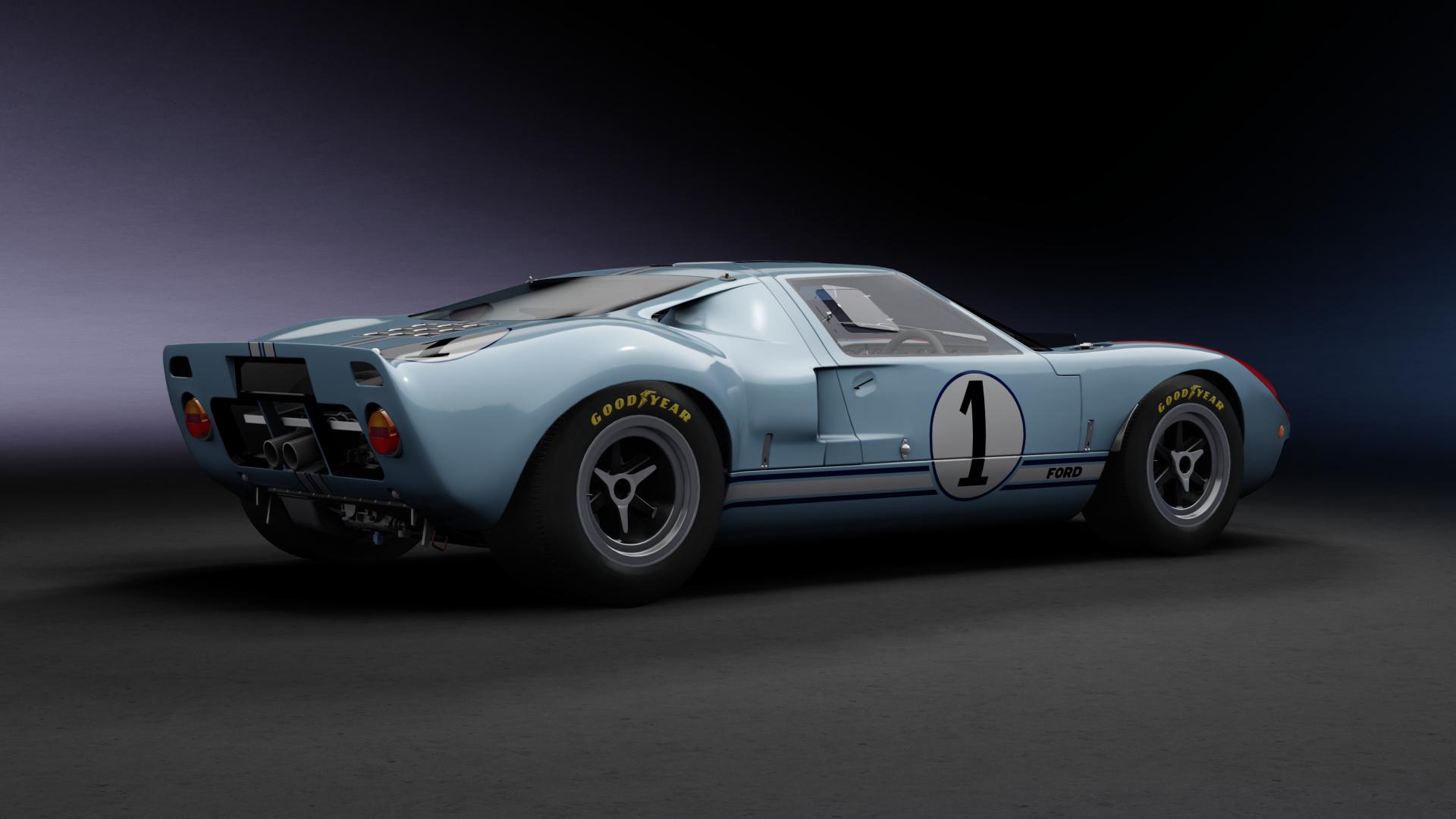 1966 Ford GT40 / Ken Miles (1920 x 1080) wallpaper