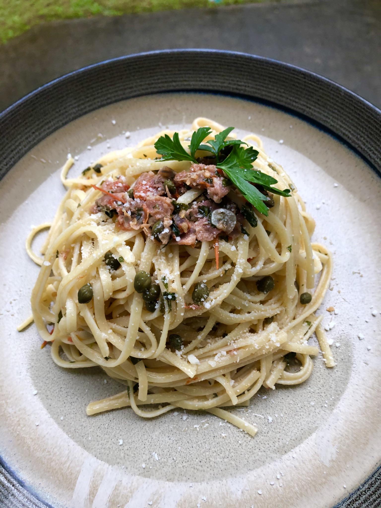 Prosciutto linguine r/FoodPorn