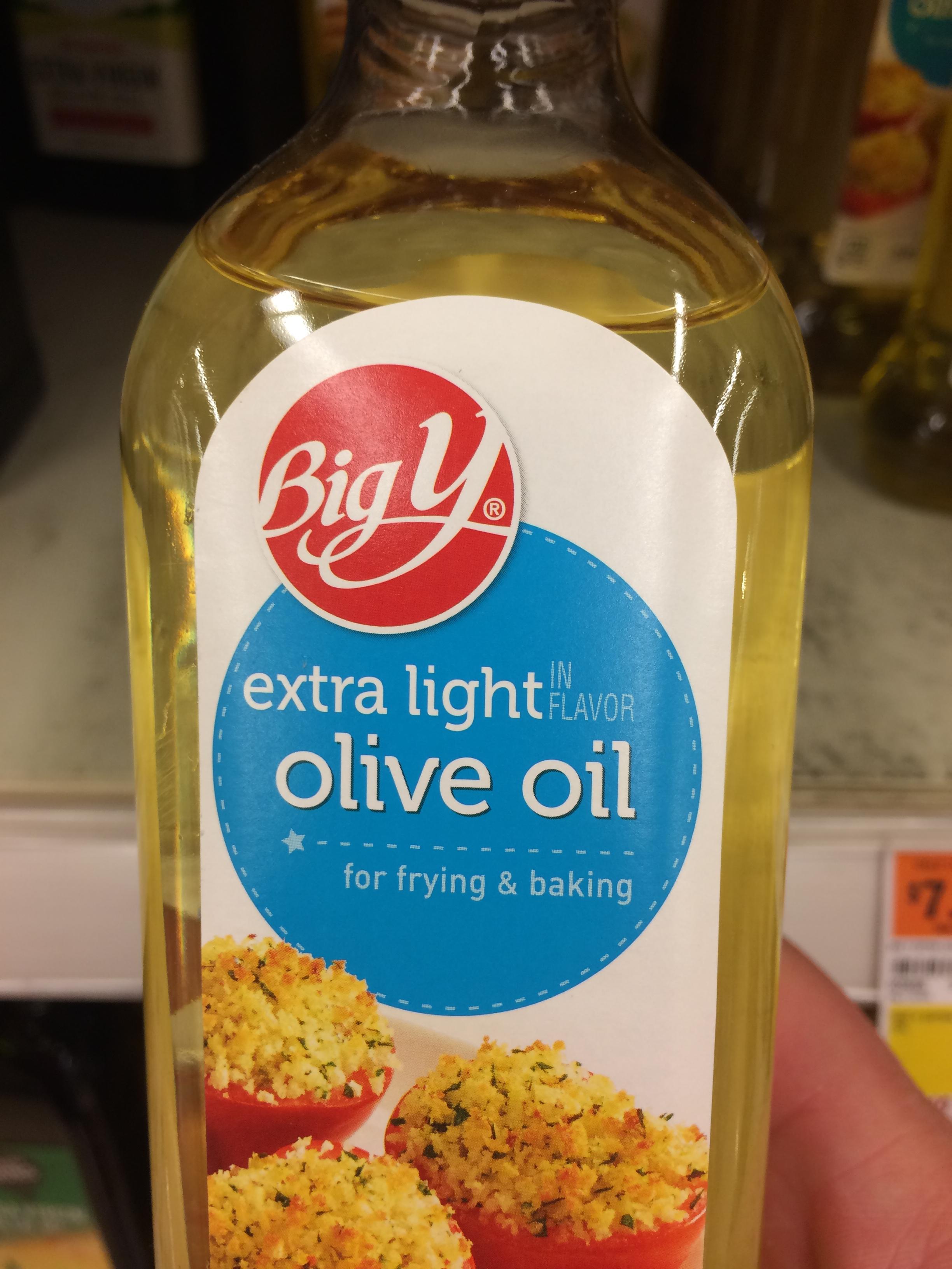 This “light” olive oil has the same nutrition facts as the regular oil