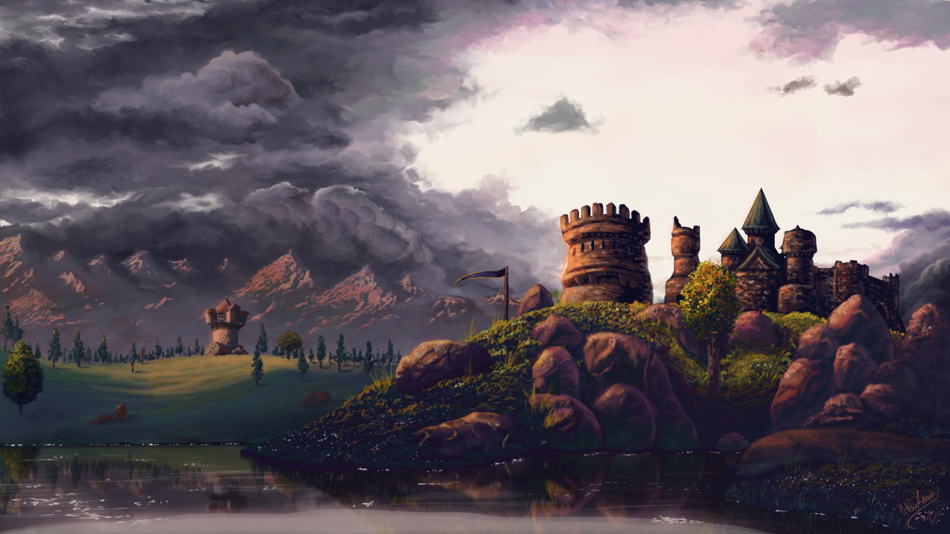 Stonewatch Fortress, Redridge Mountains painted by me r/wow