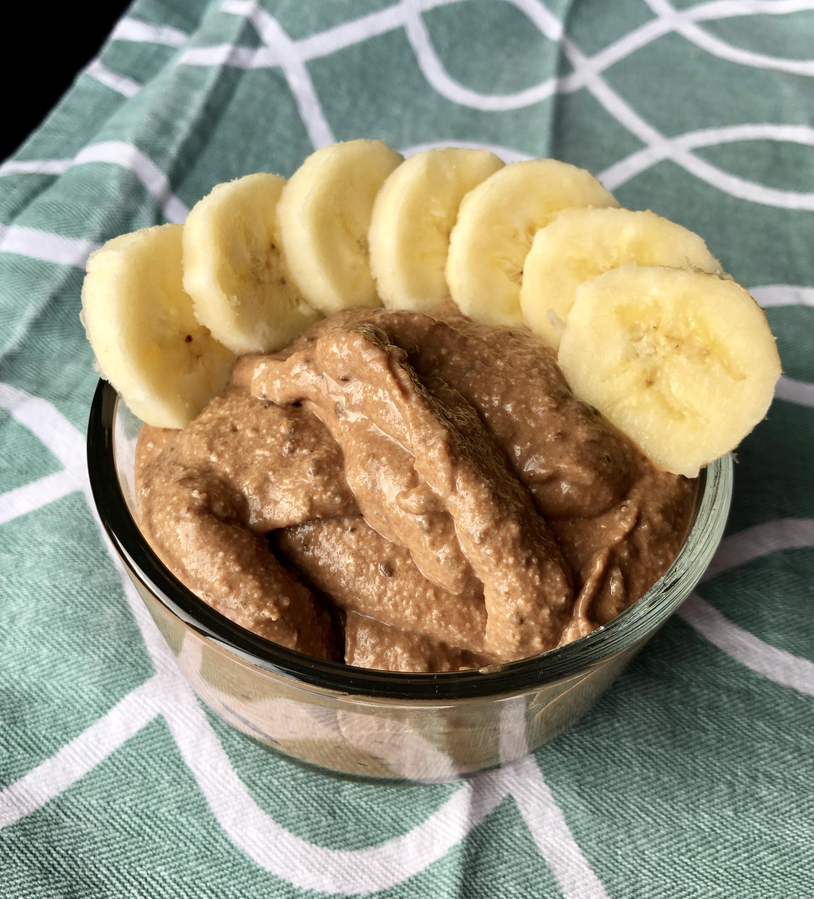 Chocolate & Banana Pudding veganrecipes