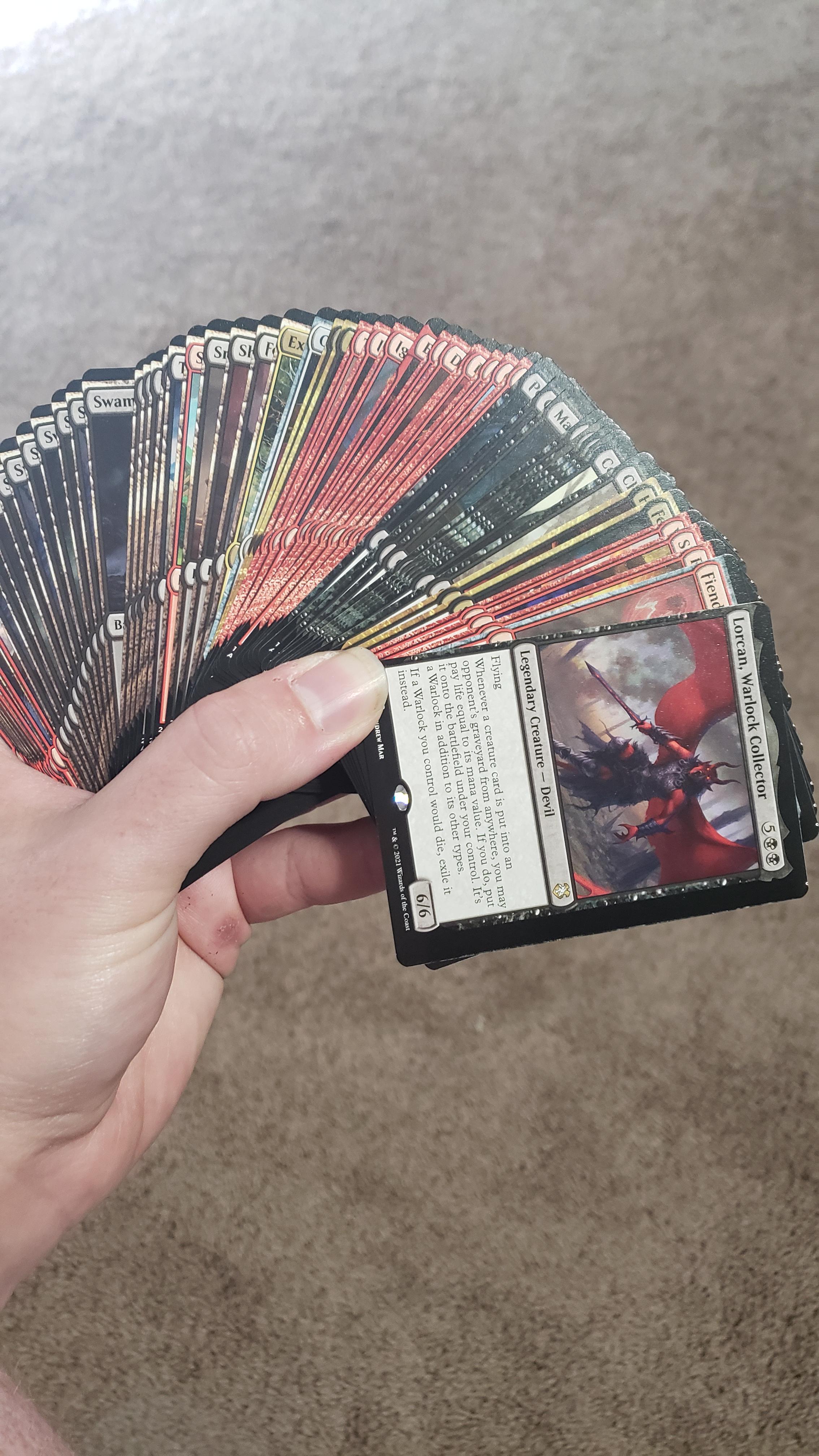 My entire AFR Commander deck came misprinted. mtg
