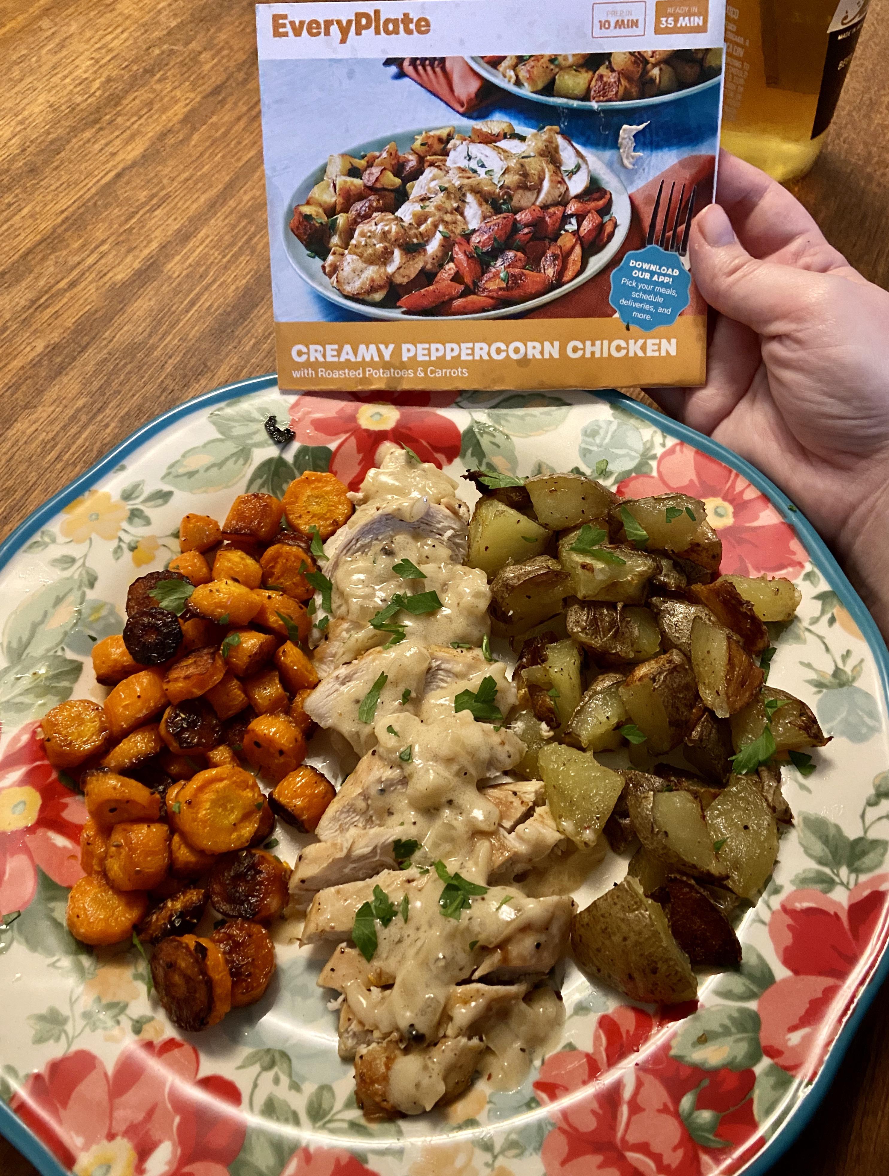EveryPlate Creamy Peppercorn Chicken r/mealkits
