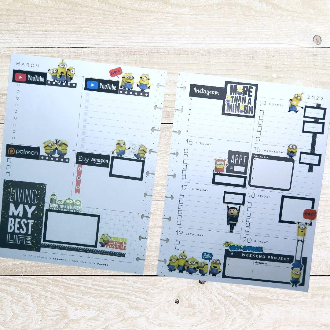 Minions Dashboard Layout Cheap Planner Stickers!!! HappyPlanners
