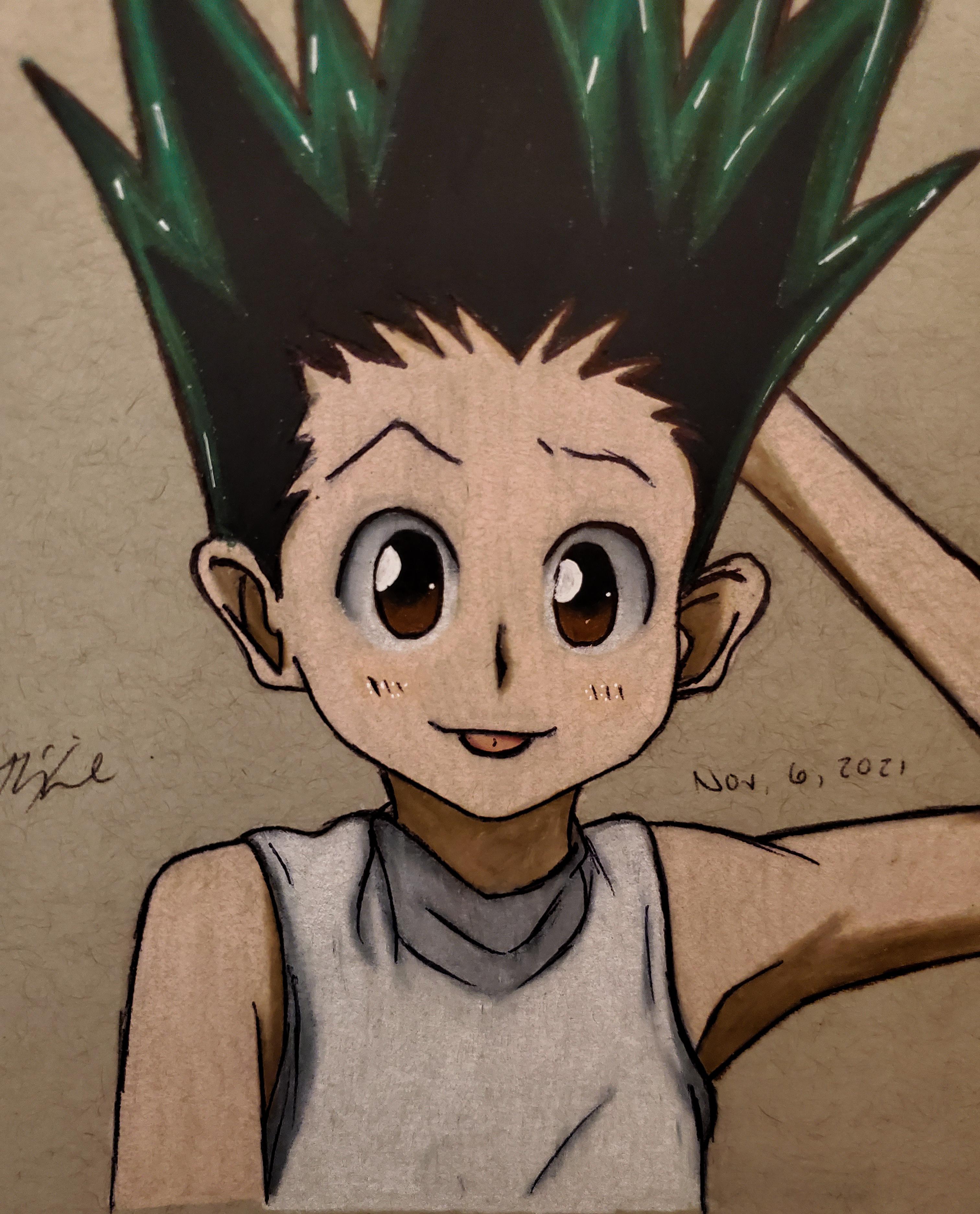 Heres A Drawing Of Gon Rhunterxhunter