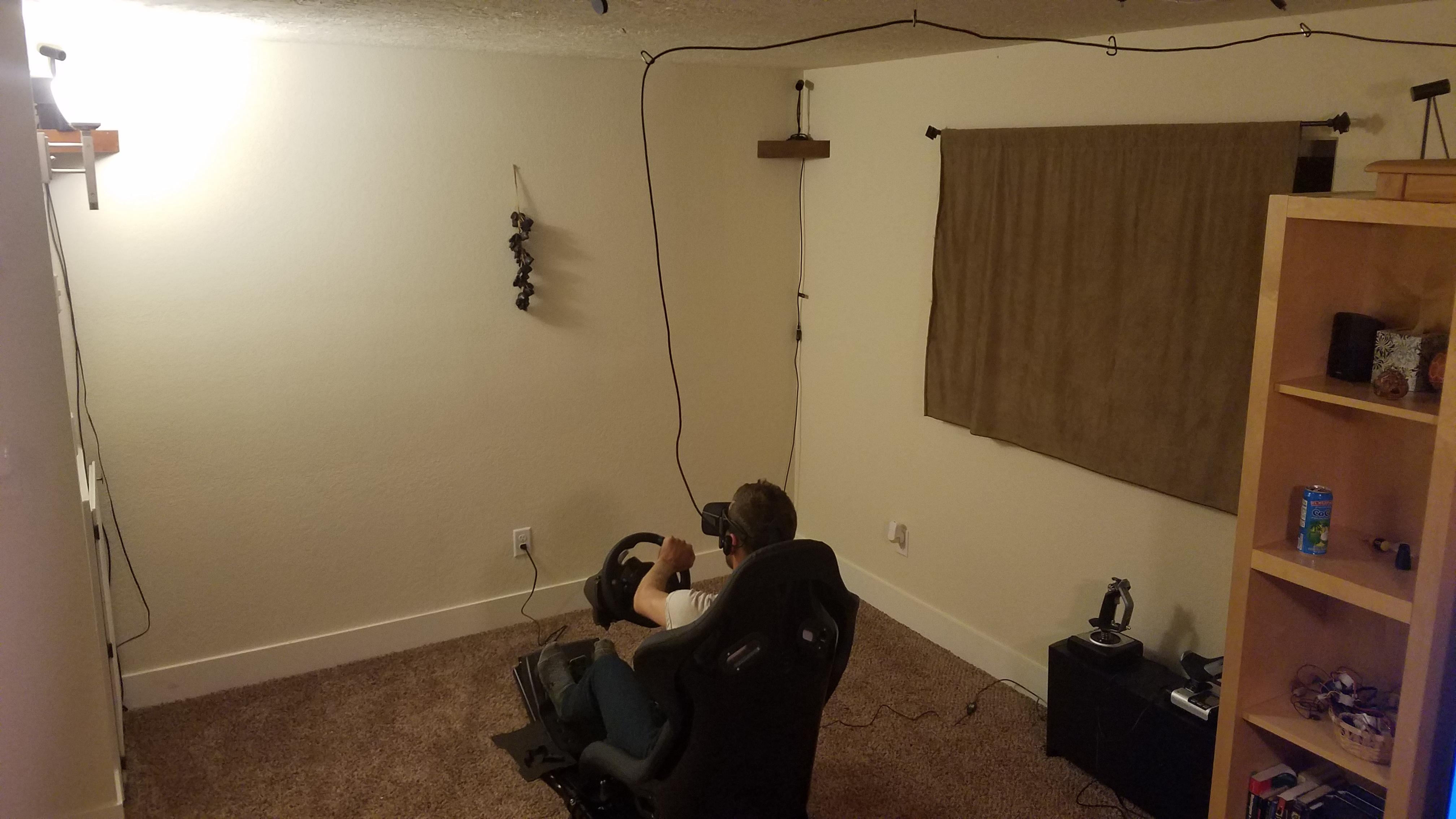 My roomscale/simeraceing setup. oculus