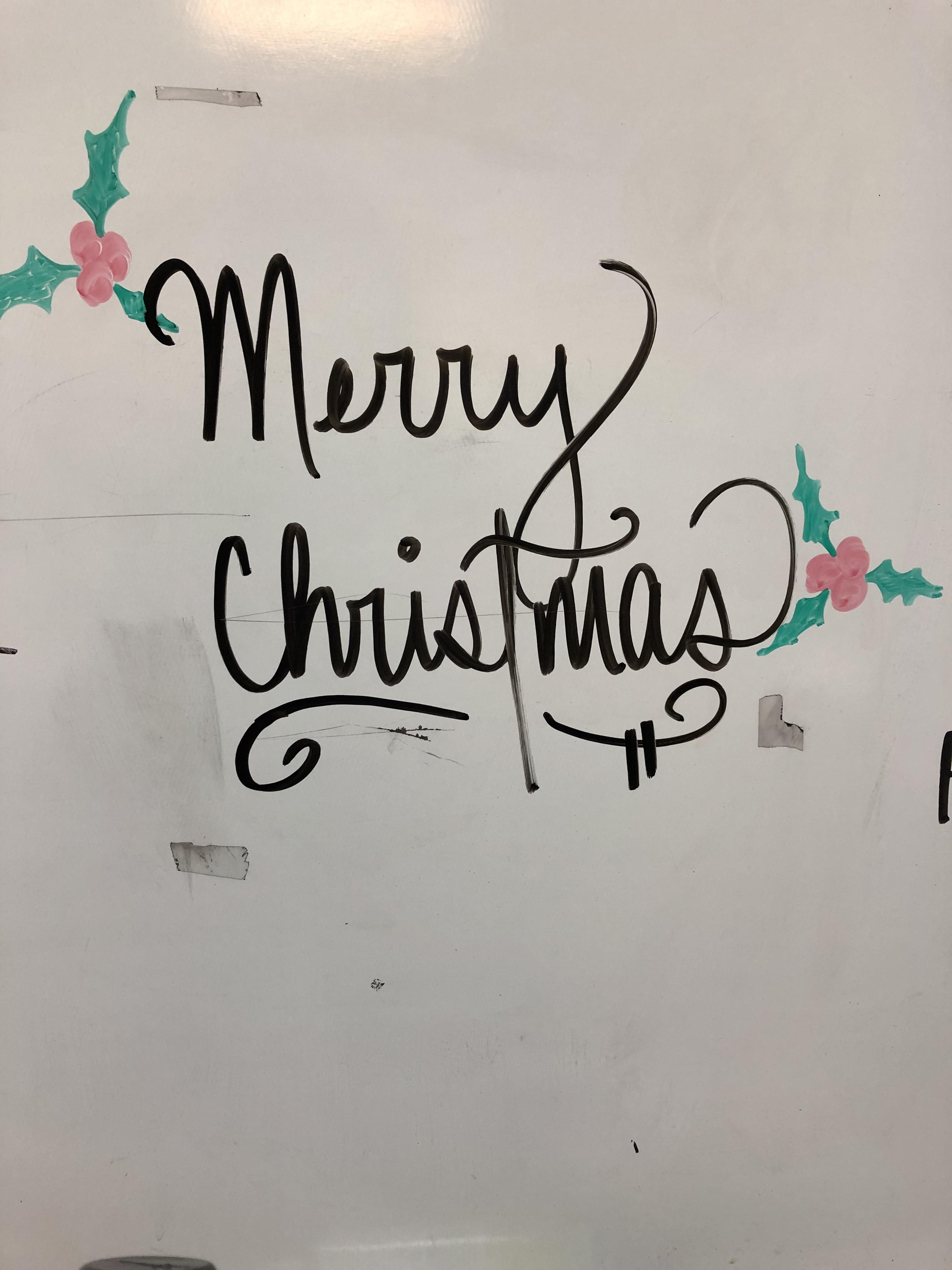 Christmas Whiteboard