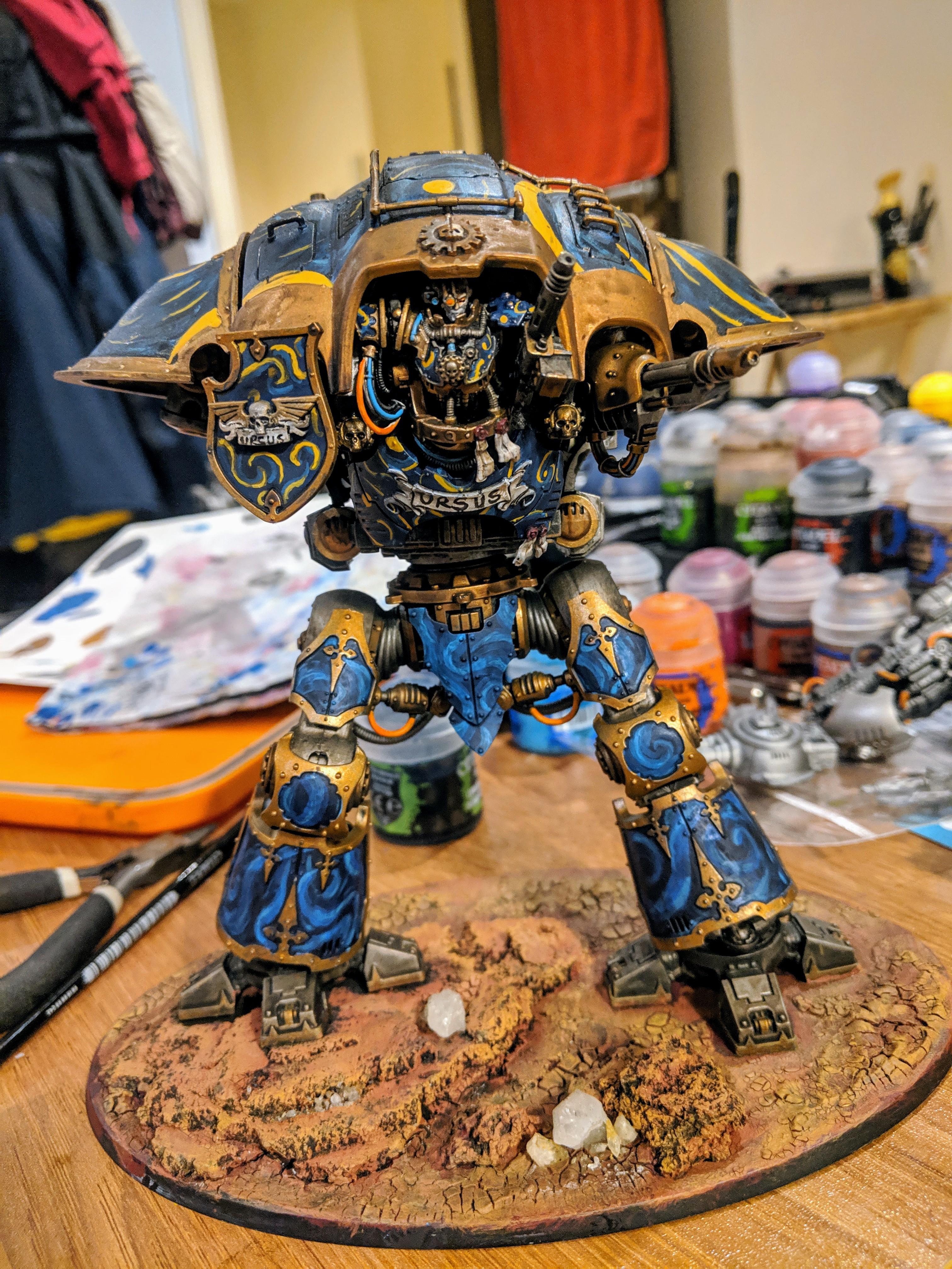 Made progress on this Knight of the Cog AdeptusMechanicus
