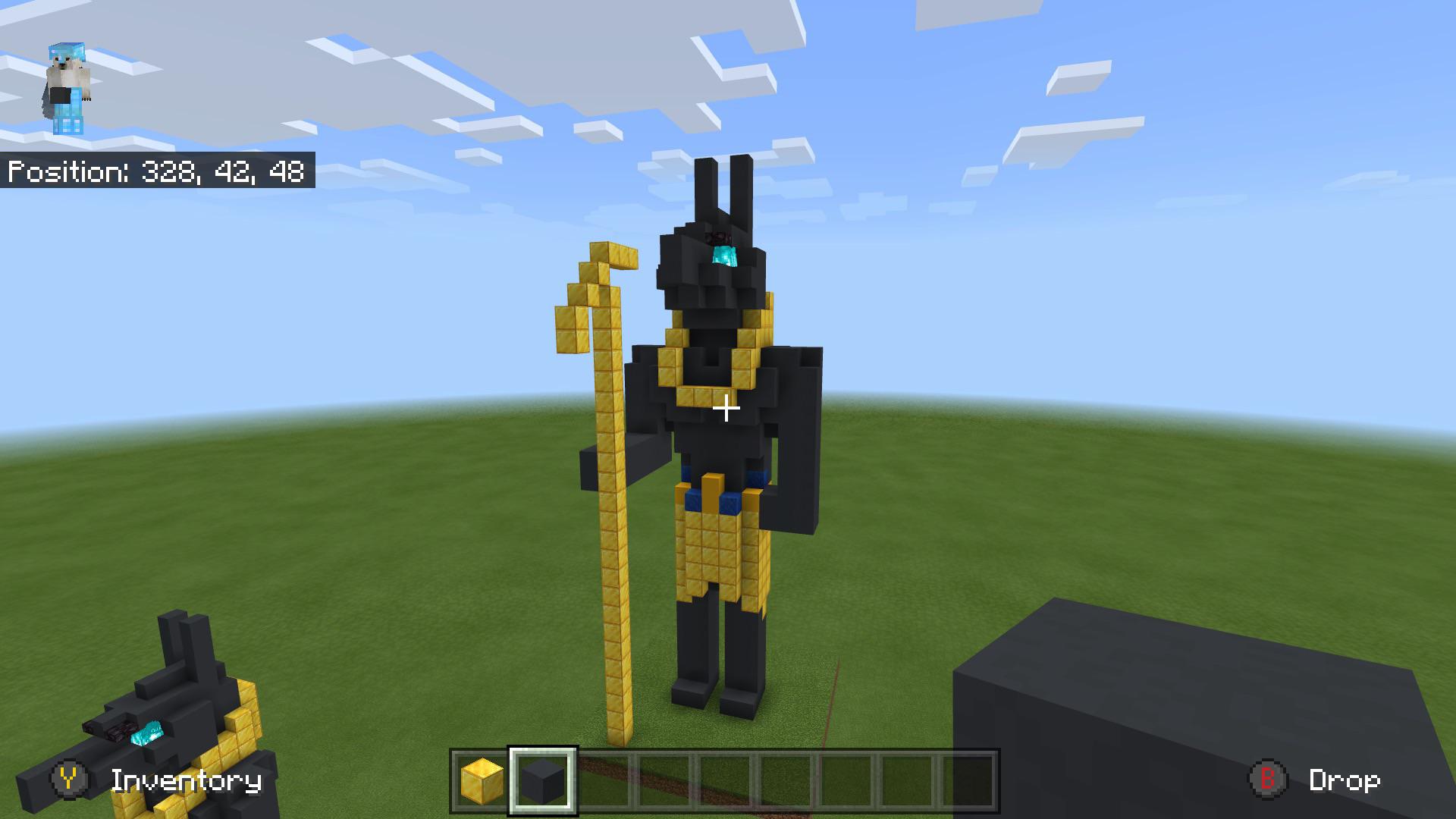 The statue of Anubis I designed. Eventually planning on building it in
