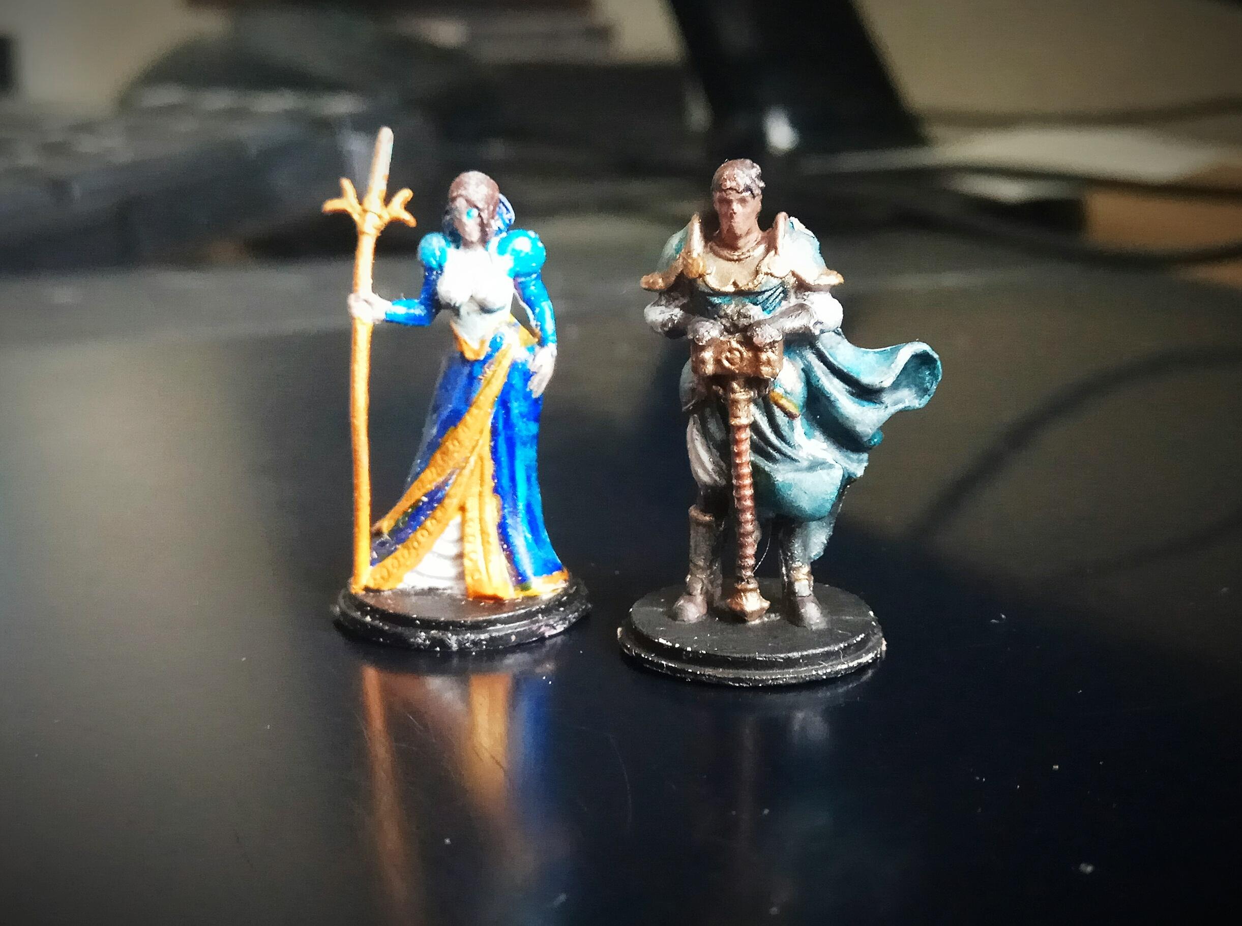 Two minis one month apart minipainting