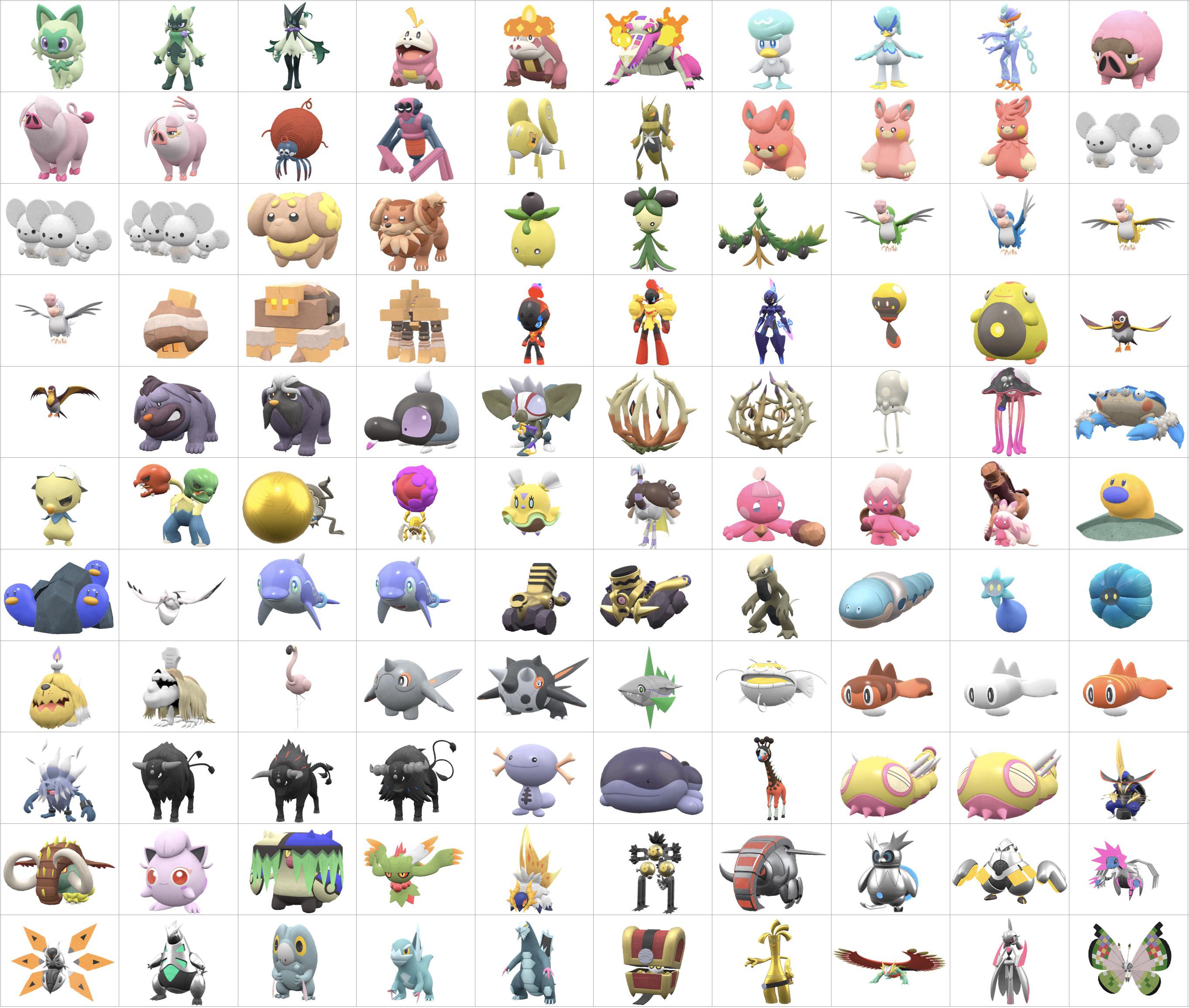 [9] Updated Gen 9 Shiny List r/ShinyPokemon