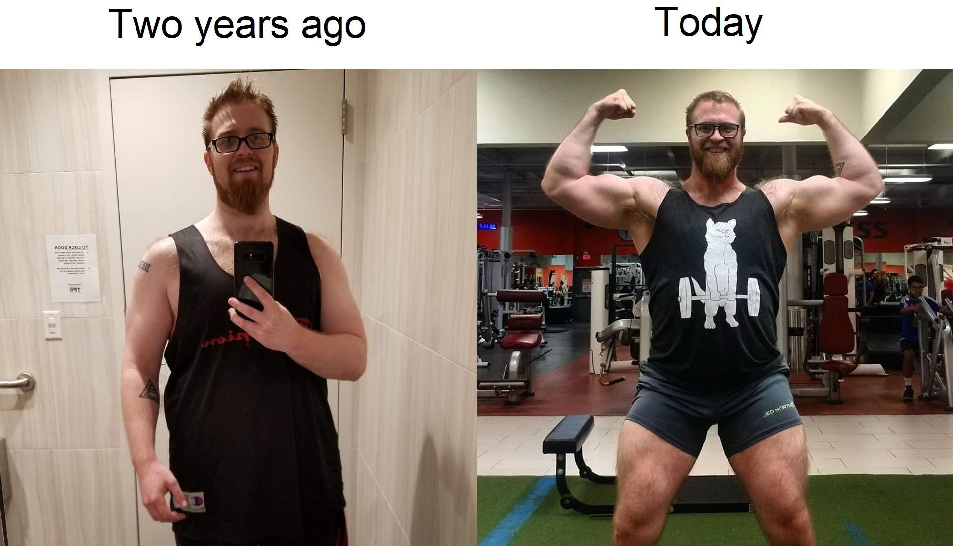 Two years and a lot of chicken and rice later r/fitness30plus