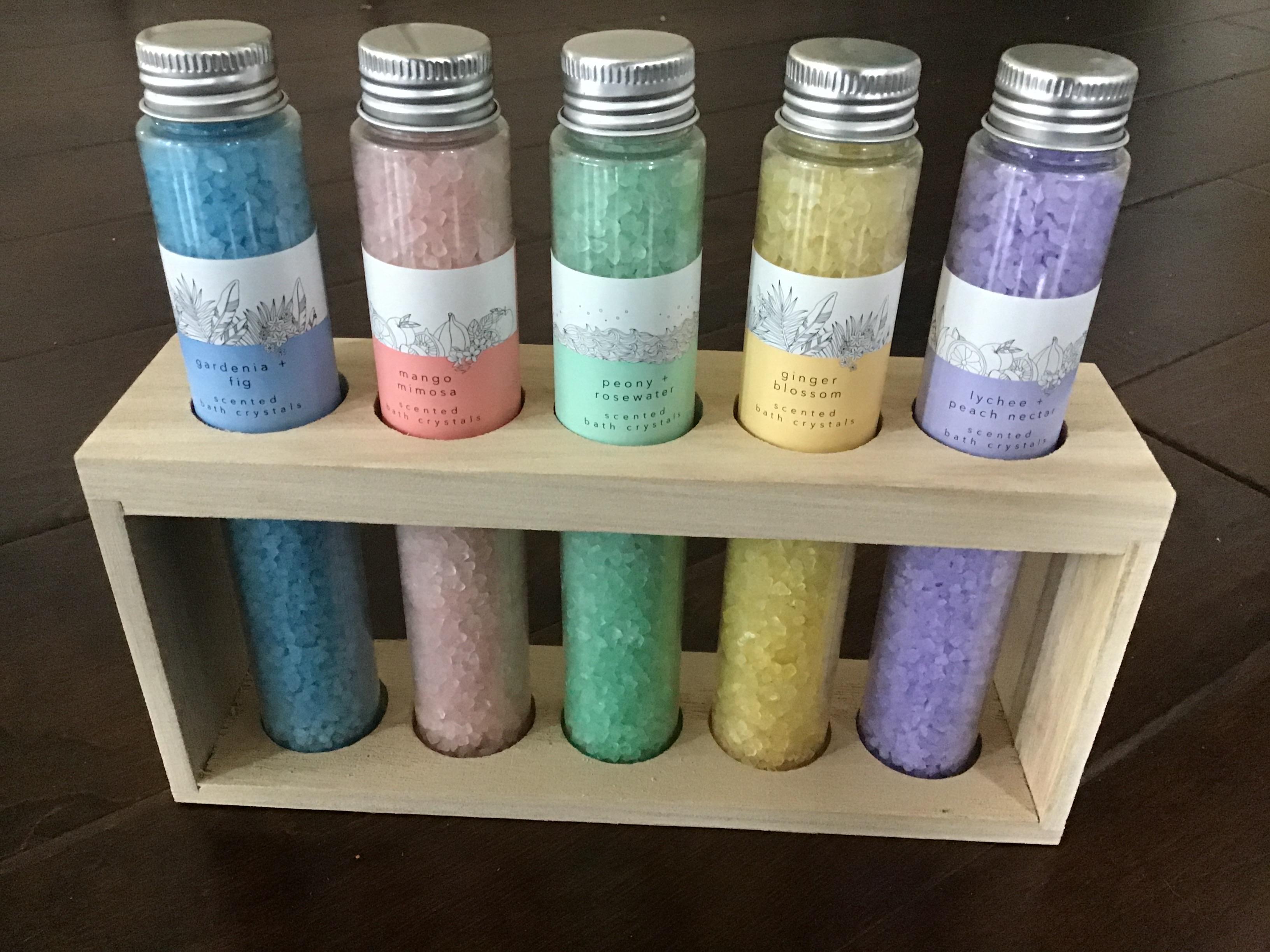 This prop station is 7.50 at Target and it comes with bath crystals! I