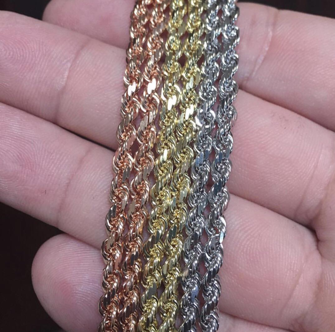 Are 14k gold rope chains supposed to be this shinny? From (Jacoje