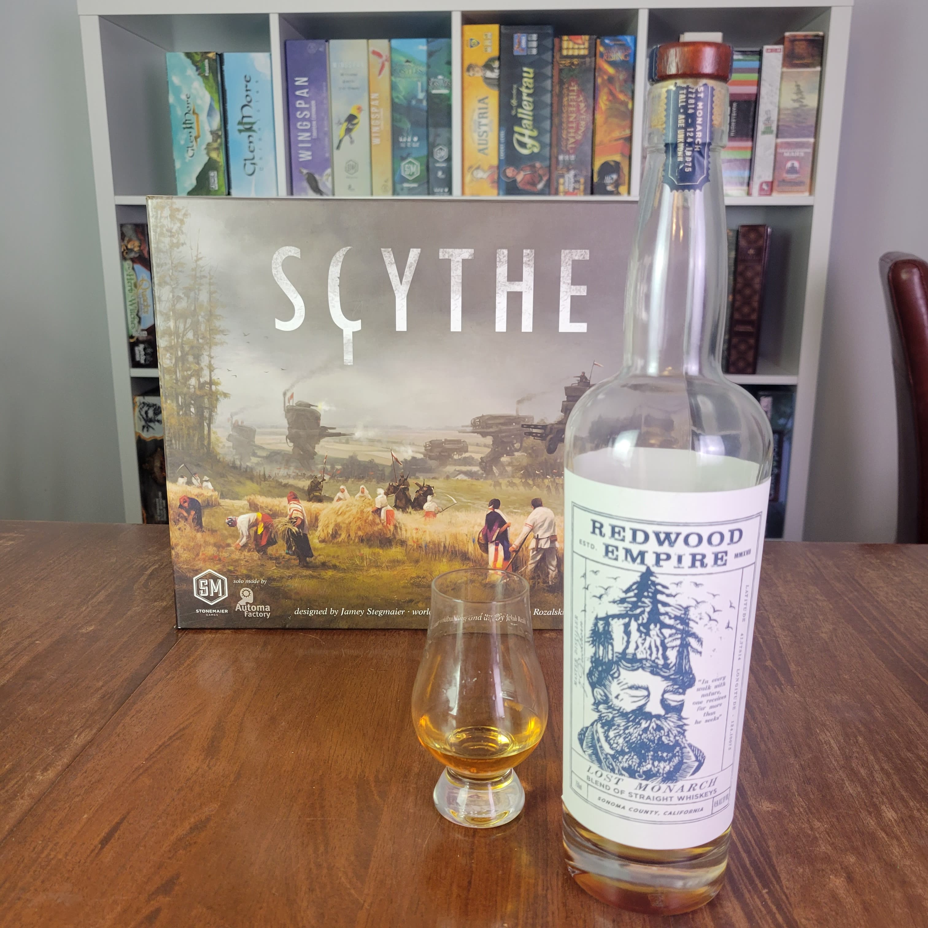 Whiskey review 15 Redwood Empire Lost Monarch and Board Game review
