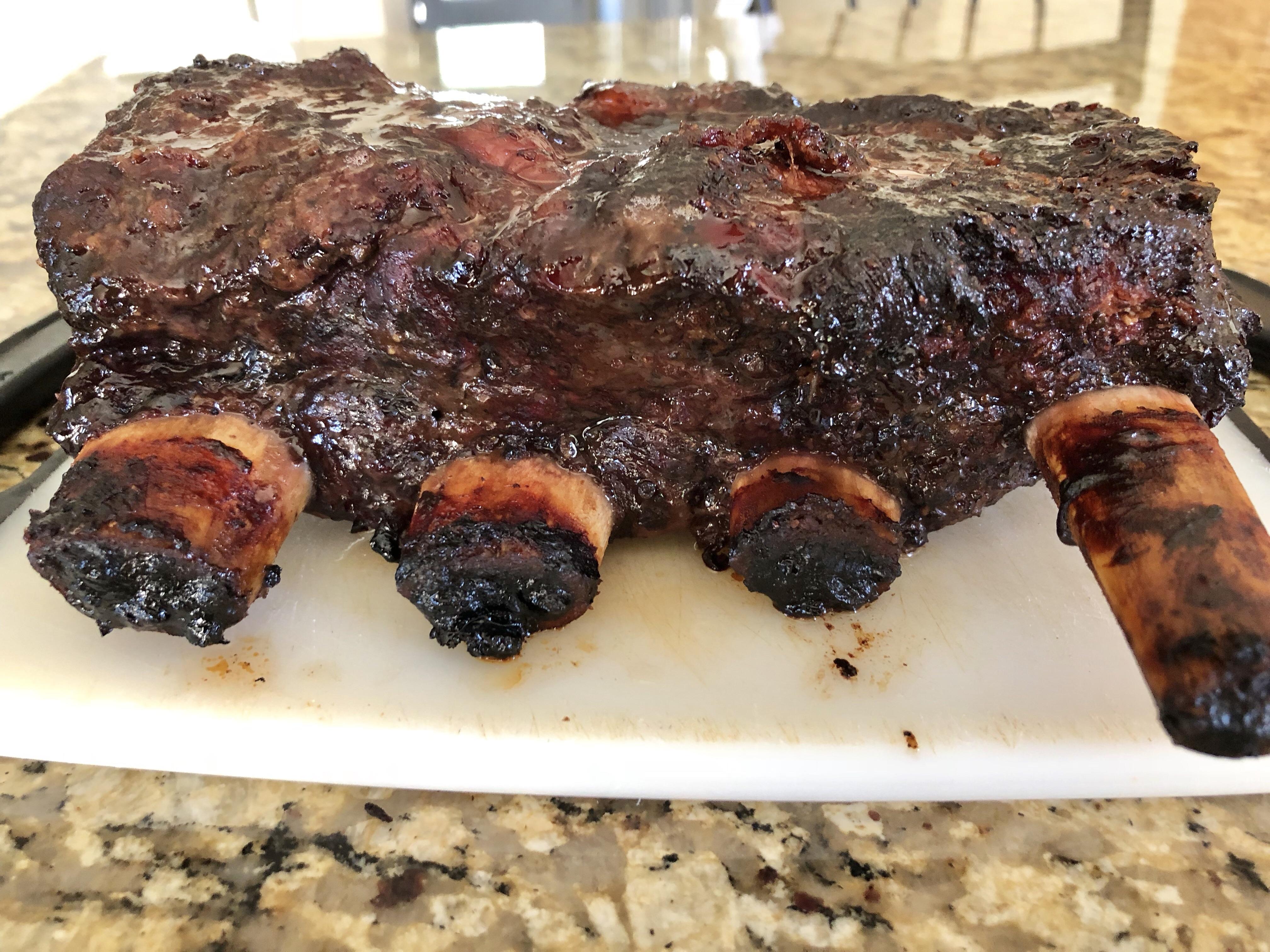 Applewood Smoked Beef Ribs r/smoking