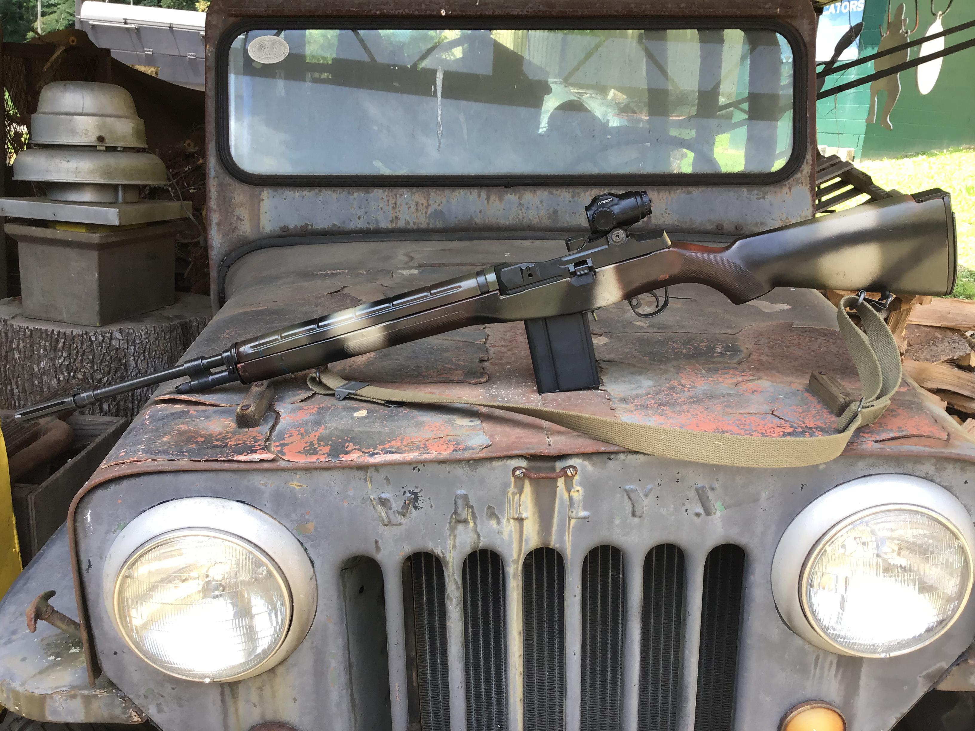 Got my hands on a cool old fiberglass M14 stock. r/M1A