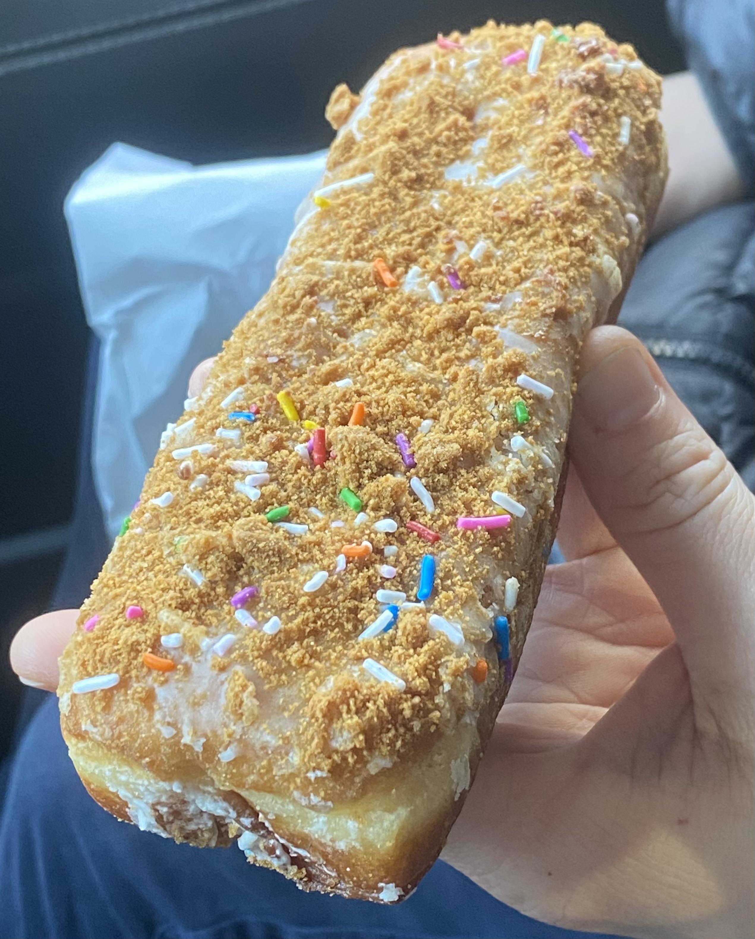 Vegan filled Dunkaroo Donut from Dottie’s Donuts, Philadelphia, PA